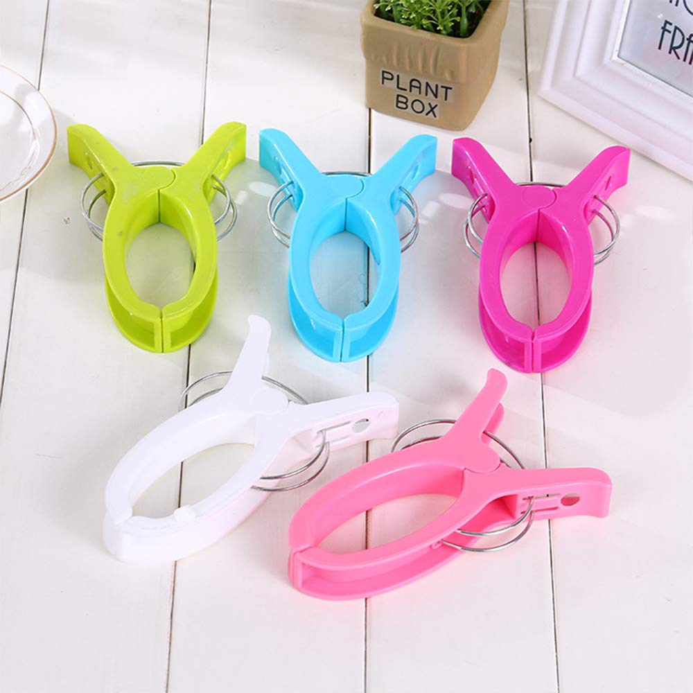 Large Beach Towel Clips for Pool Chairs - Heavy Duty Plastic Clamp for Securing Towels on Cruise, Lounge & Outdoor Furniture - Perfect for Beach, Poolside & Vacation Use