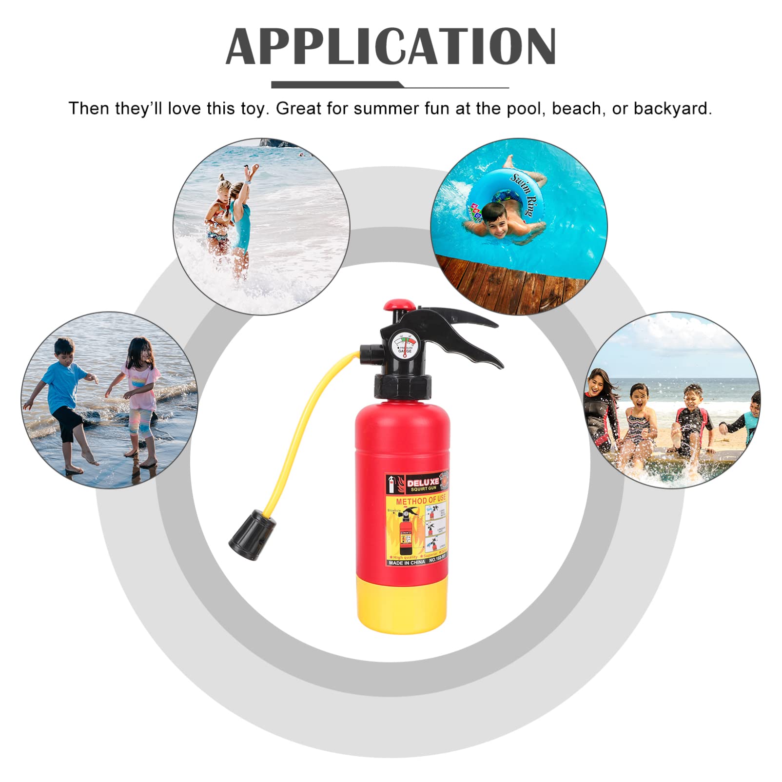 Cabilock Kids Water Gun Toy - Outdoor Water Shooter & Soaker for Summer, Beach, Backyard Play - Fun Water Extinguisher Toy for Children's Outdoor Activities