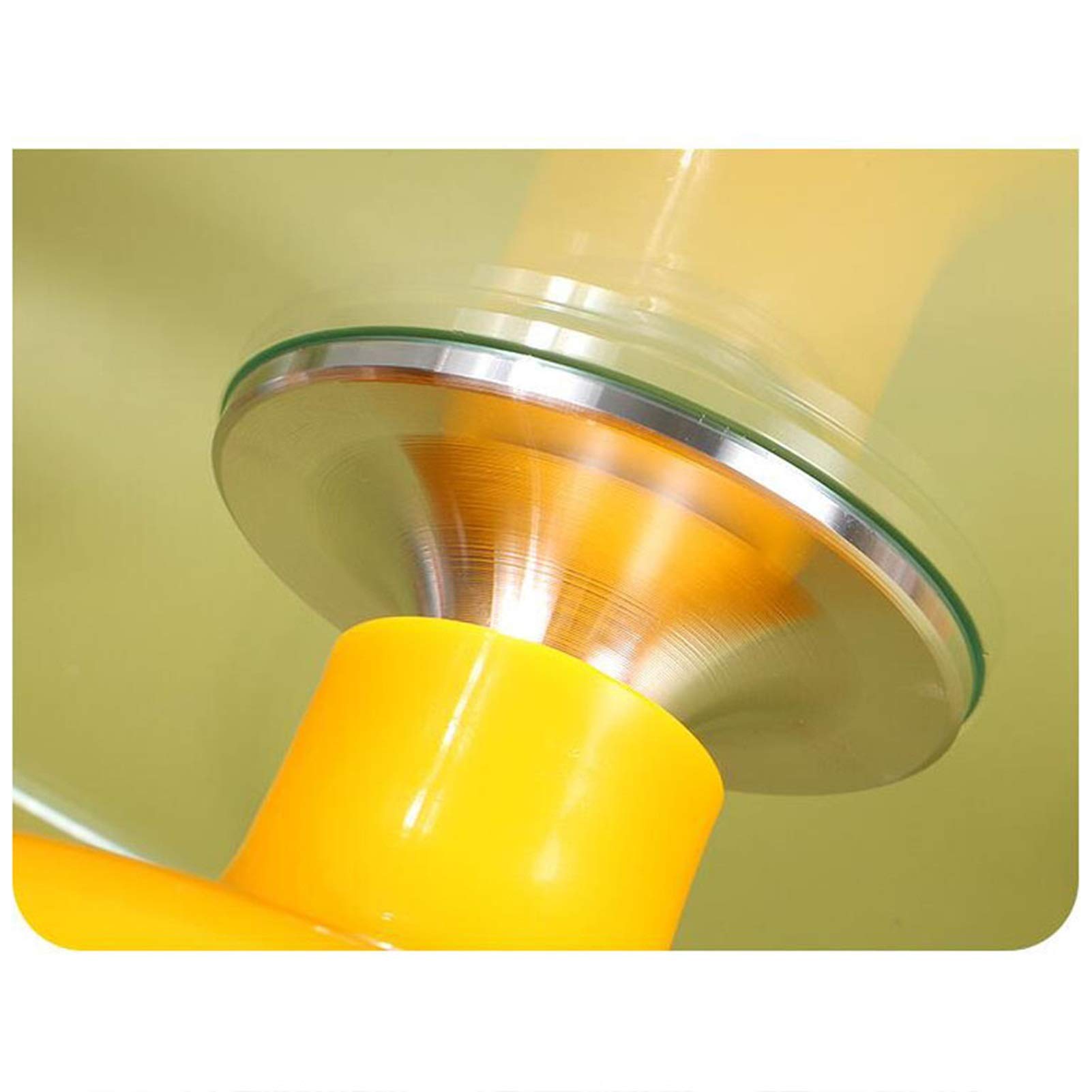 12 Inch Rotating Cake Turntable Stand - Non-Slip Silicone Base Cake Decorating Turntable for Baking, Cookies, Cupcakes & Desserts (Yellow) - Perfect for Home Bakers, Professional Chefs & DIY Cake Decorating