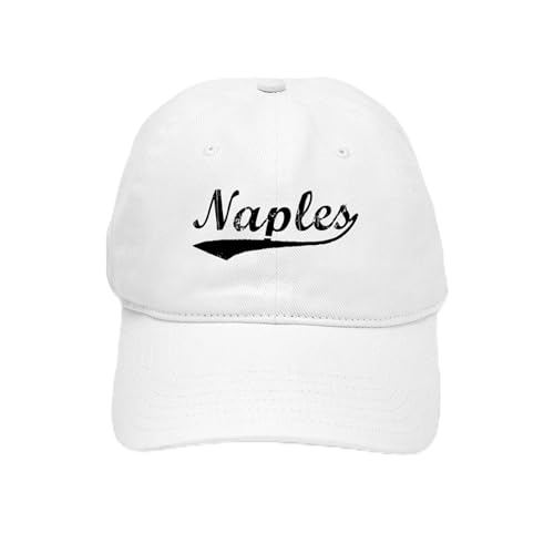 White - Vintage Naples (Black) Cap