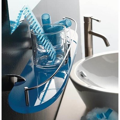 Kor Green Bathroom Shelf - 24 Inch Wall Mounted Storage Organizer for Shower, Bathroom, and Kitchen | Rust-Resistant & Space-Saving Design