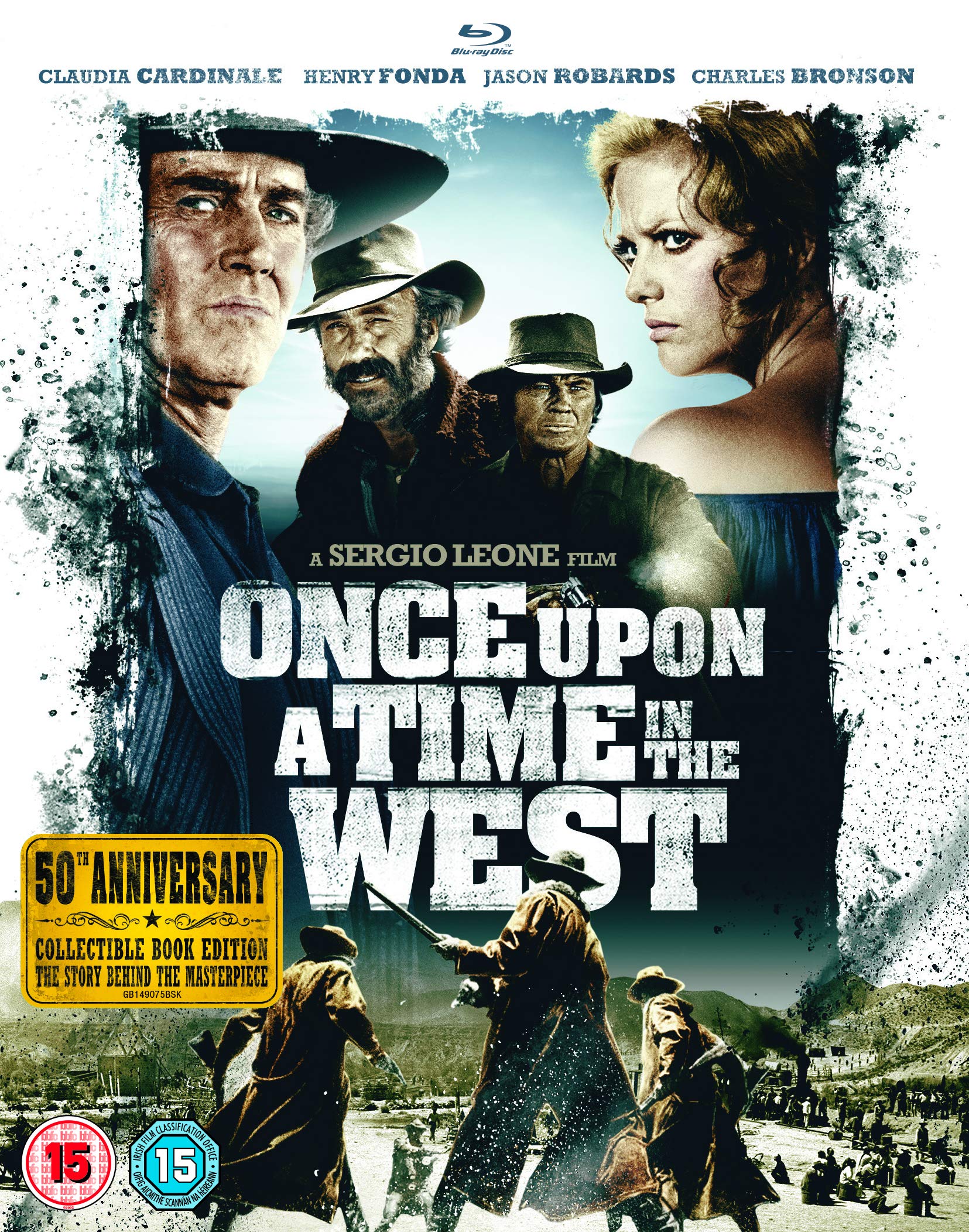 Once Upon A Time In The West 50th Anniversary Edition Blu-ray (Region Free, 2019) - Classic Western Film for Movie Collectors & Home Theater Enthusiasts