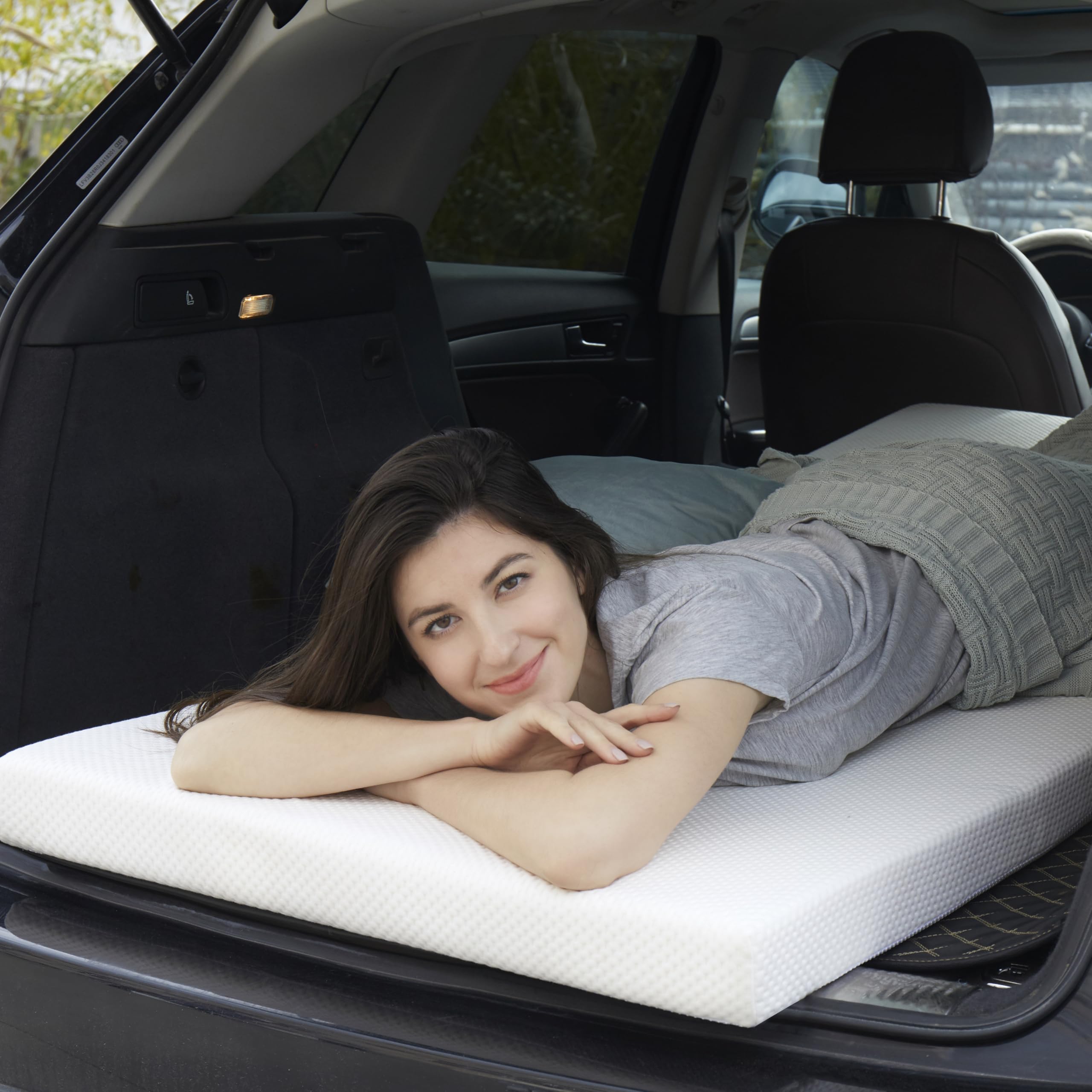 3 Inch Narrow Twin Foam Mattress Topper for Camping Cot, Sofa Bed & Pull Out Chair - Portable Roll-Up Supportive Sleep Pad (75