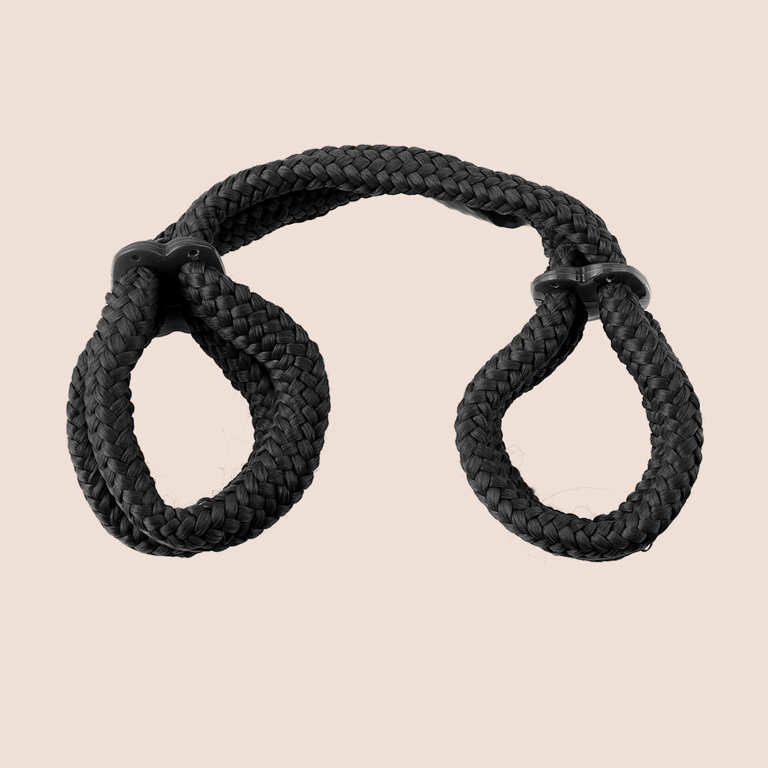 Fetish Fantasy Silk Rope Bondage Cuffs for Beginners - Soft Restraints for Sensual Play & Couples Intimacy | Perfect for Bedroom Bondage, BDSM Starter Kits & Romantic Gift Ideas
