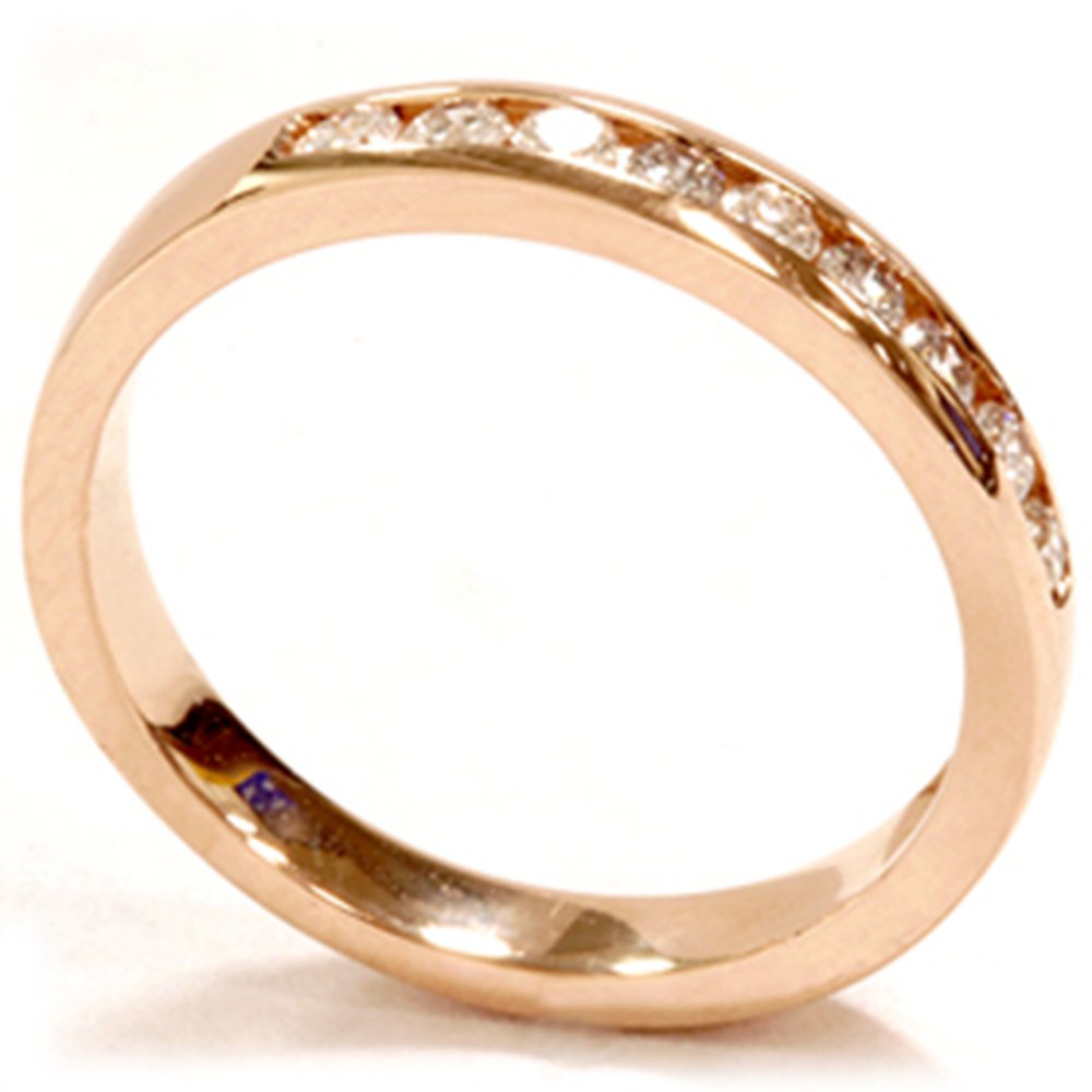14K Rose Gold 1/4 Carat Round Diamond Wedding Ring for Women - Elegant Bridal Engagement Band, Anniversary Gift for Her, Perfect for Proposals & Special Occasions