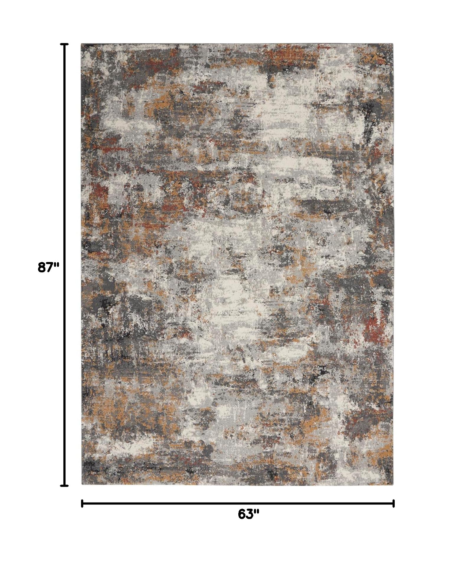 Nourison Ludlow Contemporary Grey/Multi 5'3