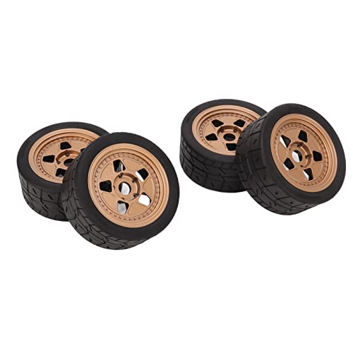 High Grip RC Car Wheels & Tires - Powerful Damping for Sports Cars | Durable Off-Road RC Truck Tires for Racing, Drifting & All-Terrain Performance