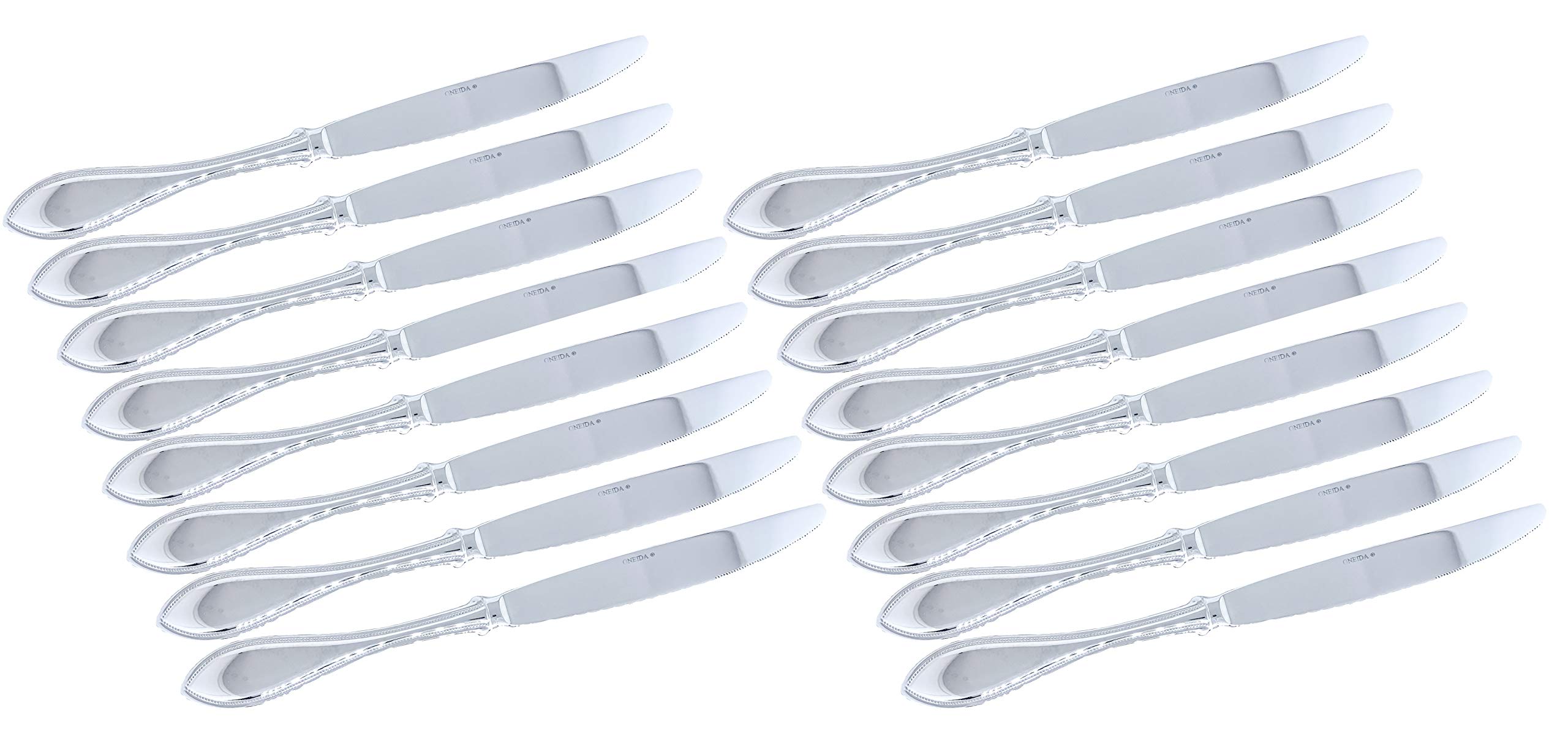 Premium Set of 4 Stainless Steel Flatware Dinner Knives - 16-Piece Dishwasher Safe Cutlery for Everyday Dining, Parties & Formal Occasions