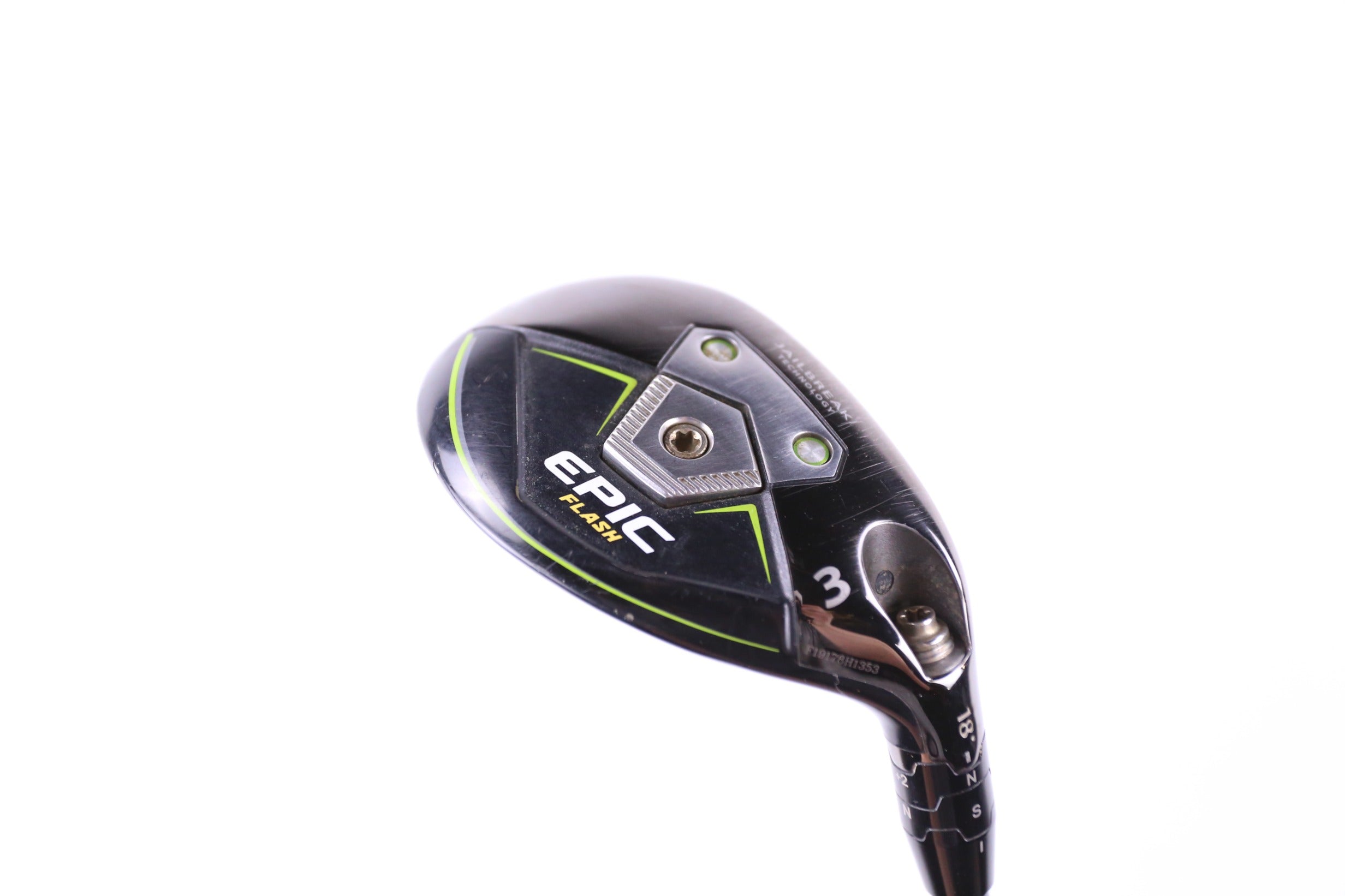 Used Callaway Epic Flash 3H Hybrid Golf Club - Right Handed 18° Stiff Flex for Men - Perfect for Fairway Shots & Rough Recovery