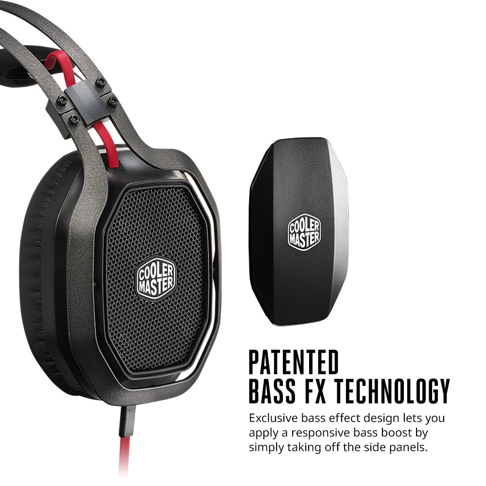 Cooler Master SGH-4700-KKTA1 MasterPulse Over-Ear Gaming Headset with Bass FX Technology - Noise Cancelling Headphones for PC, PS5, Xbox & Mobile - Perfect for Gaming, Music & Online Meetings