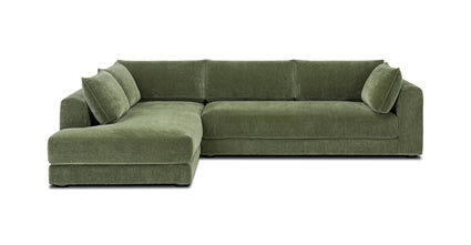 Stylish Marcel Left Facing Corner Sectional Sofa - Modern L-Shaped Couch for Living Room, Family Room & Small Spaces