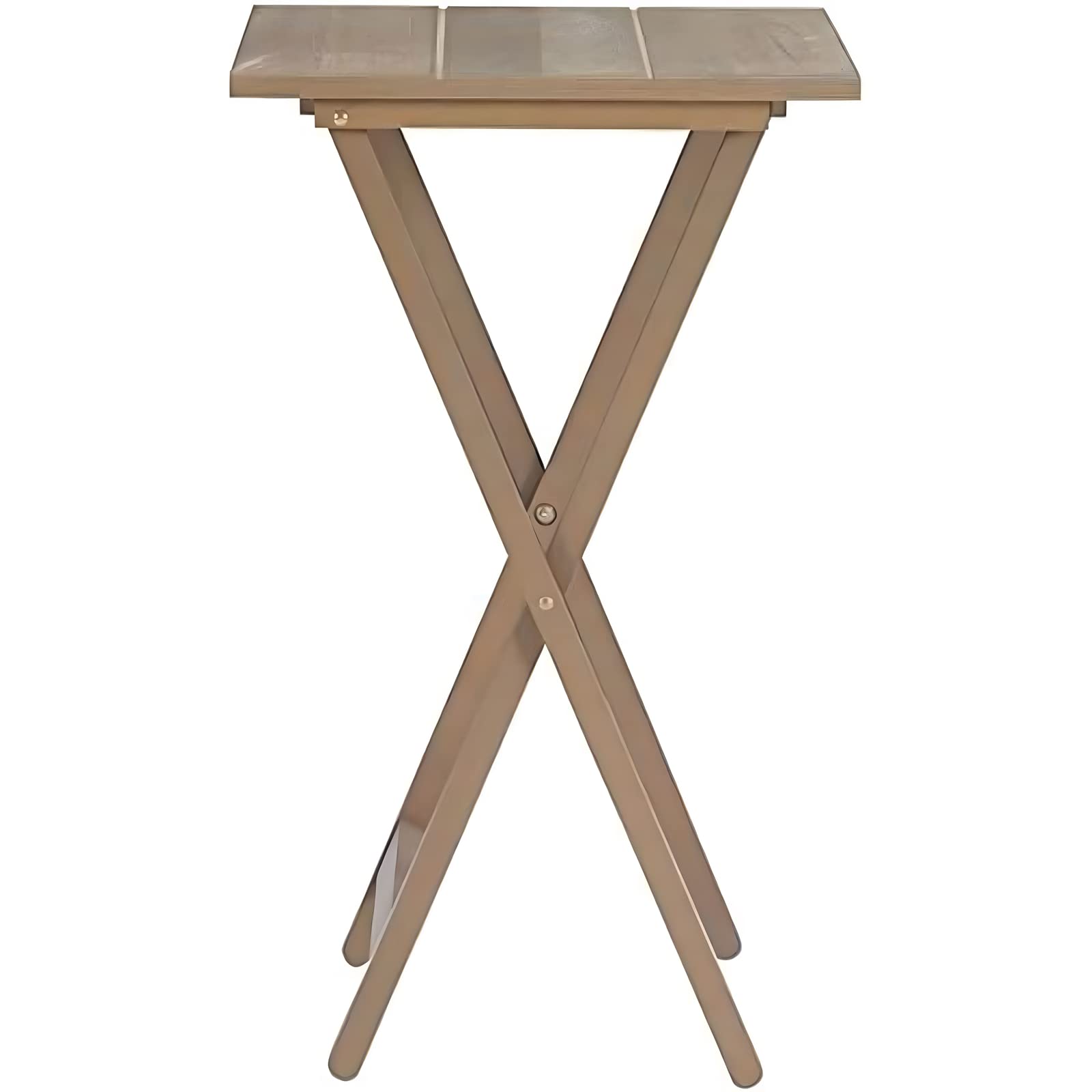5-Piece Alex Solid Wood Walnut Foldable Snack Table Set - 25.75