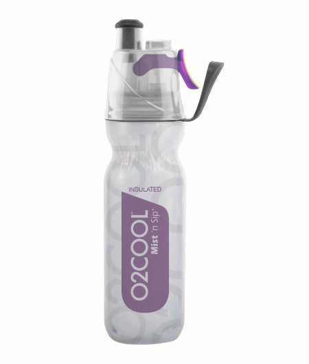 O2COOL ArcticSqueeze® Insulated Mist 'N Sip 18oz Water Bottle - Leakproof, BPA-Free, Double-Wall Vacuum Insulation for Hot & Cold Drinks - Perfect for Hiking, Gym, Travel, and Outdoor Activities