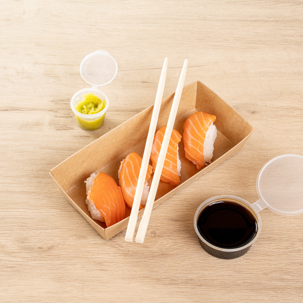 Natural Bamboo Twin Chopsticks - Eco-Friendly, Durable & Reusable - 100 Count Box - Perfect for Asian Cuisine, Sushi, Noodles & Home Dining