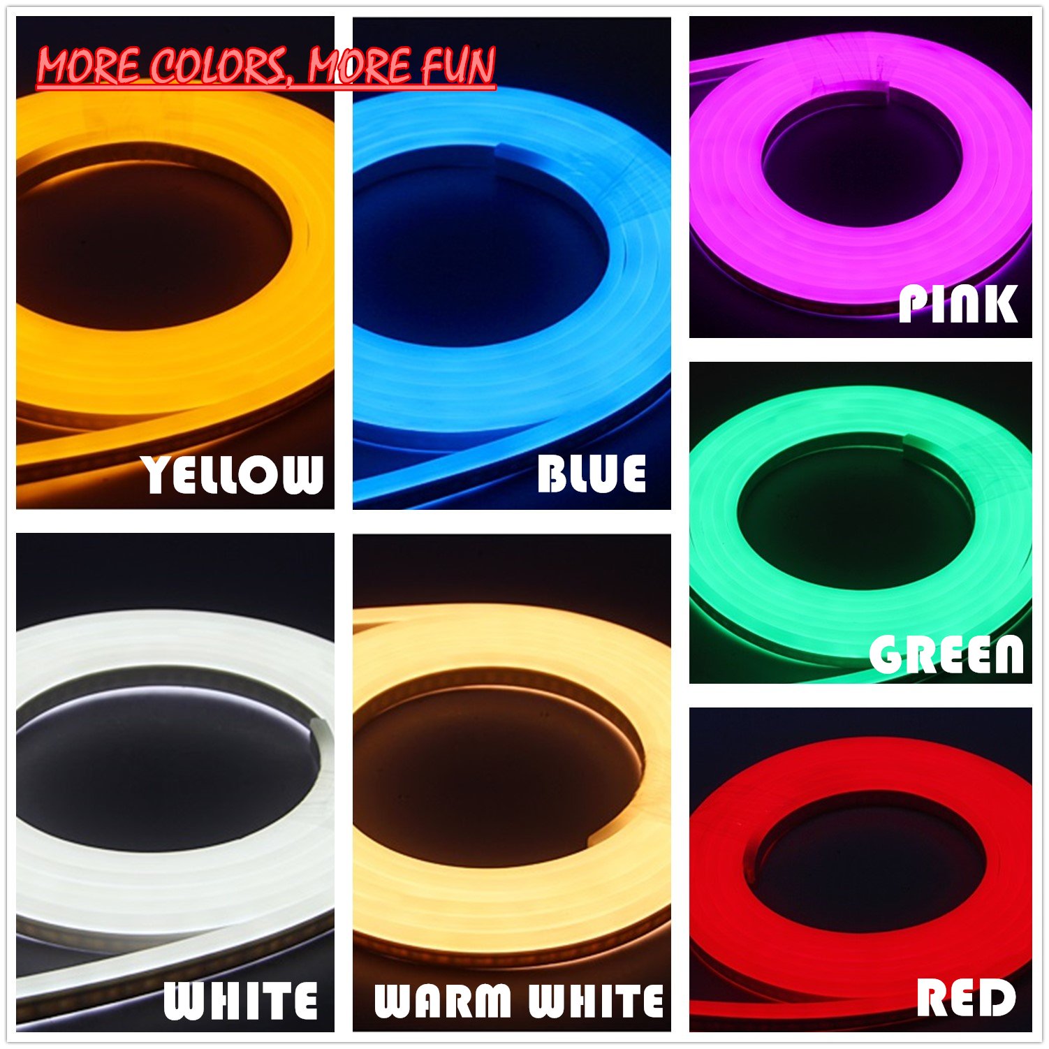 **20M Flexible LED Neon Strip Lights - 120 LEDs/M, Dimmable, Waterproof 2835 SMD Rope Light with Remote - 110-120V AC for Home, Bar, Party & Outdoor Decoration (65.6ft/20m, Green)**