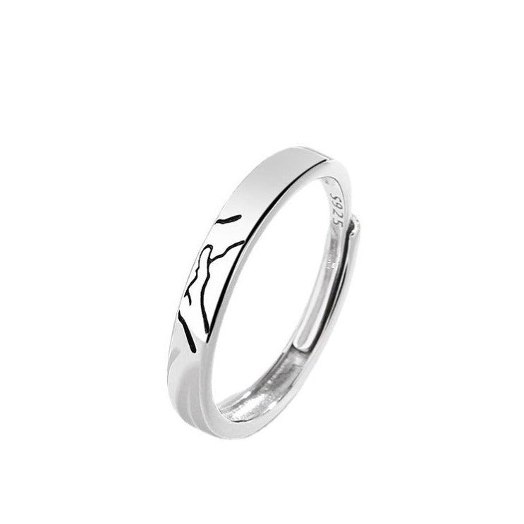 Promise Rings for Couples - Hold My Hand Matching Rings | E91 - Perfect for Anniversaries, Engagements & Romantic Gifts