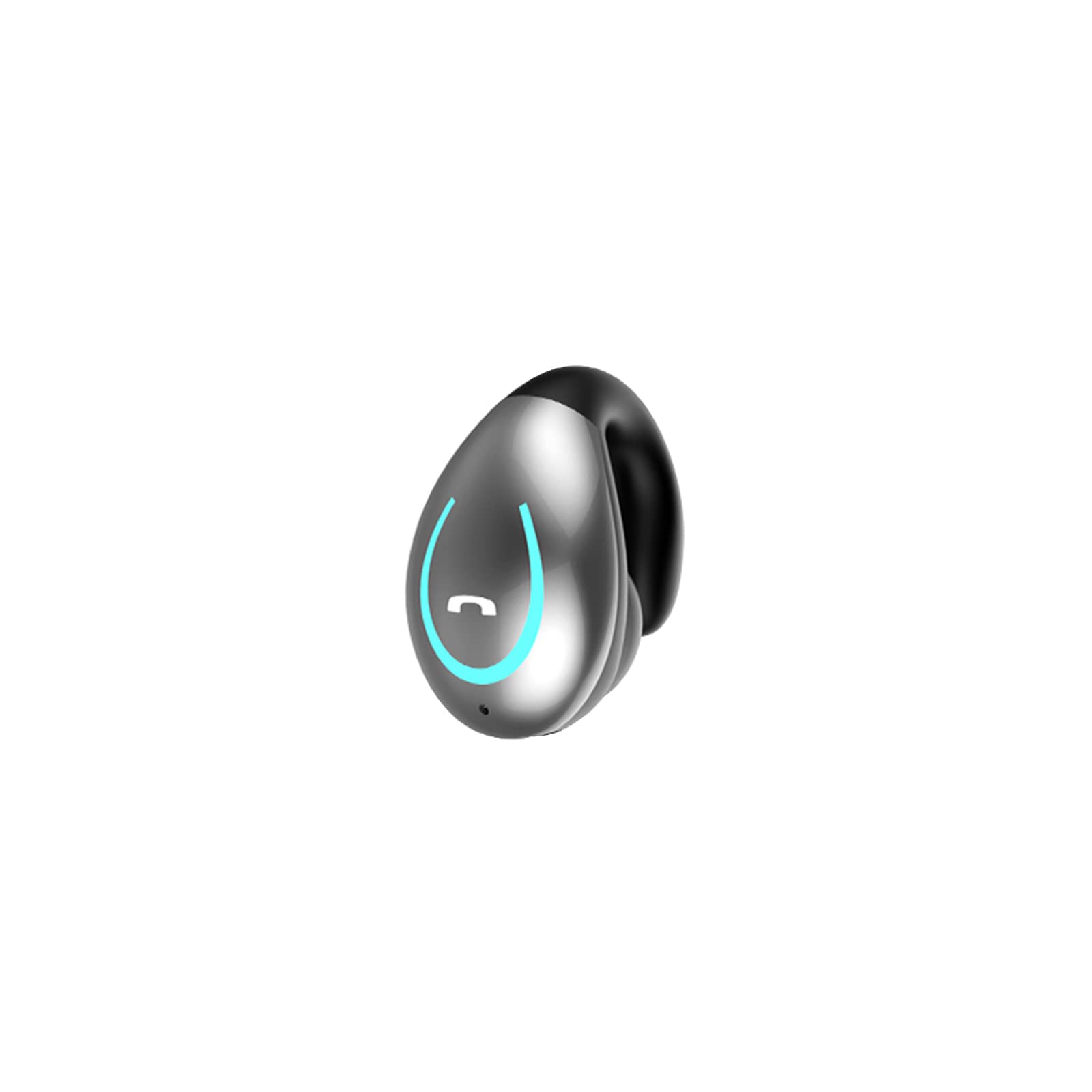 Open Ear Wireless Bluetooth Earbuds - Sports Headphones with Microphone, Waterproof & Lightweight for Running, Workout - Long Battery Life, Compatible with Android/iOS (Grey) | Perfect for Gym, Jogging & Outdoor Activities