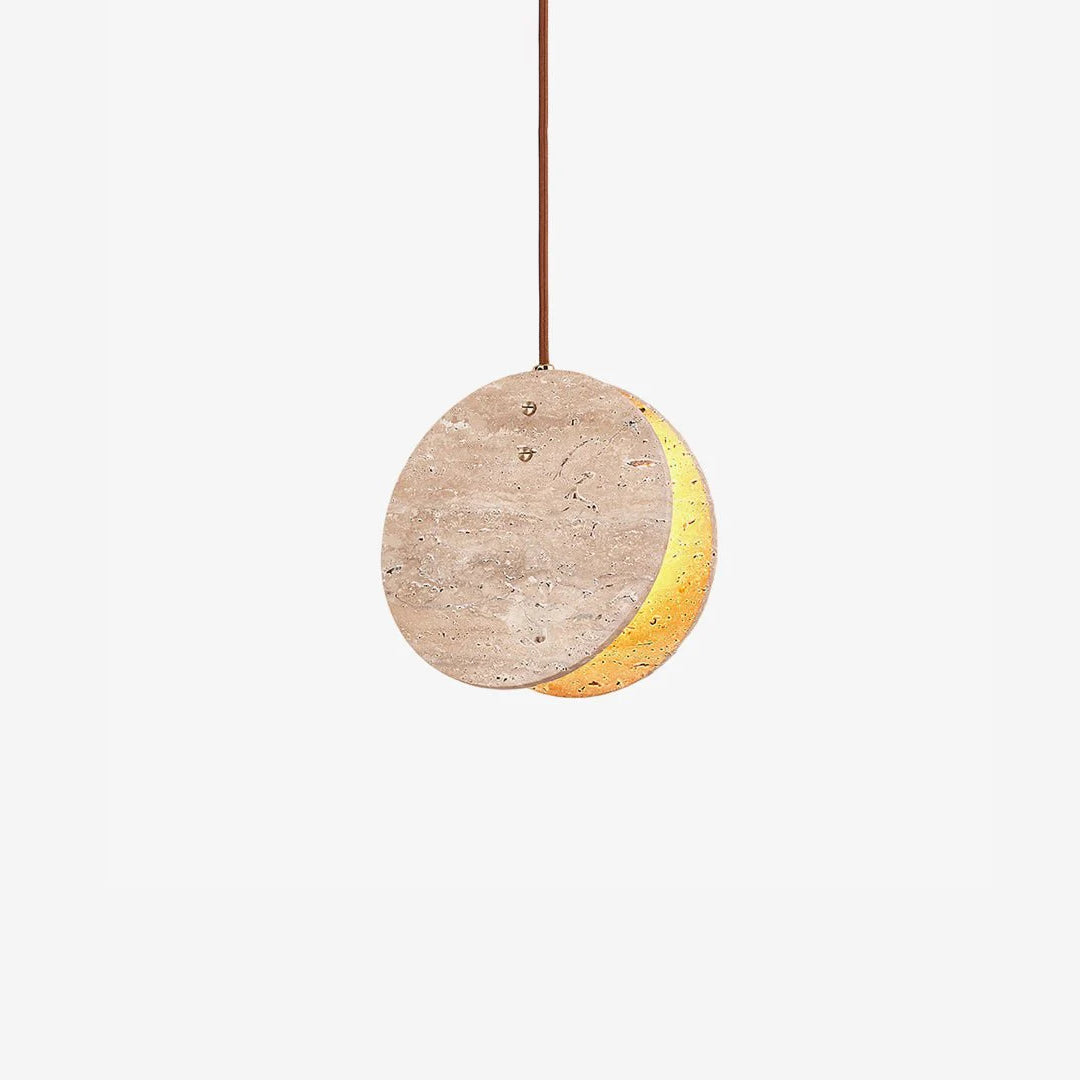 Modern Round Pendant Lamp - Elegant Hanging Ceiling Light Fixture for Living Room, Bedroom & Dining Room | Dimmable LED Lighting for Home Decor & Interior Design