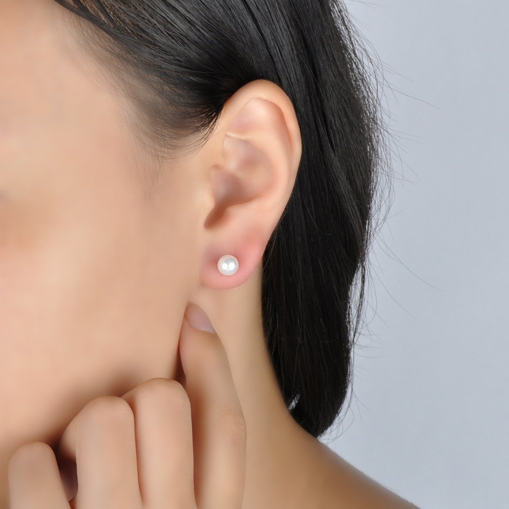 Yumilok 925 Sterling Silver Double Shell Pearl Stud Earrings with Jackets for Women – Hypoallergenic, Elegant Front & Back Design | Perfect for Weddings, Parties & Everyday Wear
