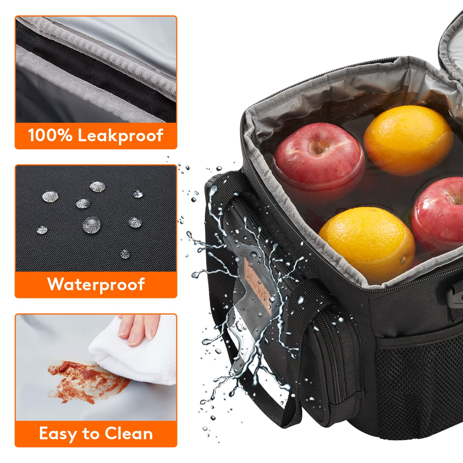Lifewit Large Insulated Lunch Bag - Soft Cooler Tote for Adults, Men & Women - 12-Can Capacity (8.5L) - Perfect for Work, School, Picnics & Outdoor Activities