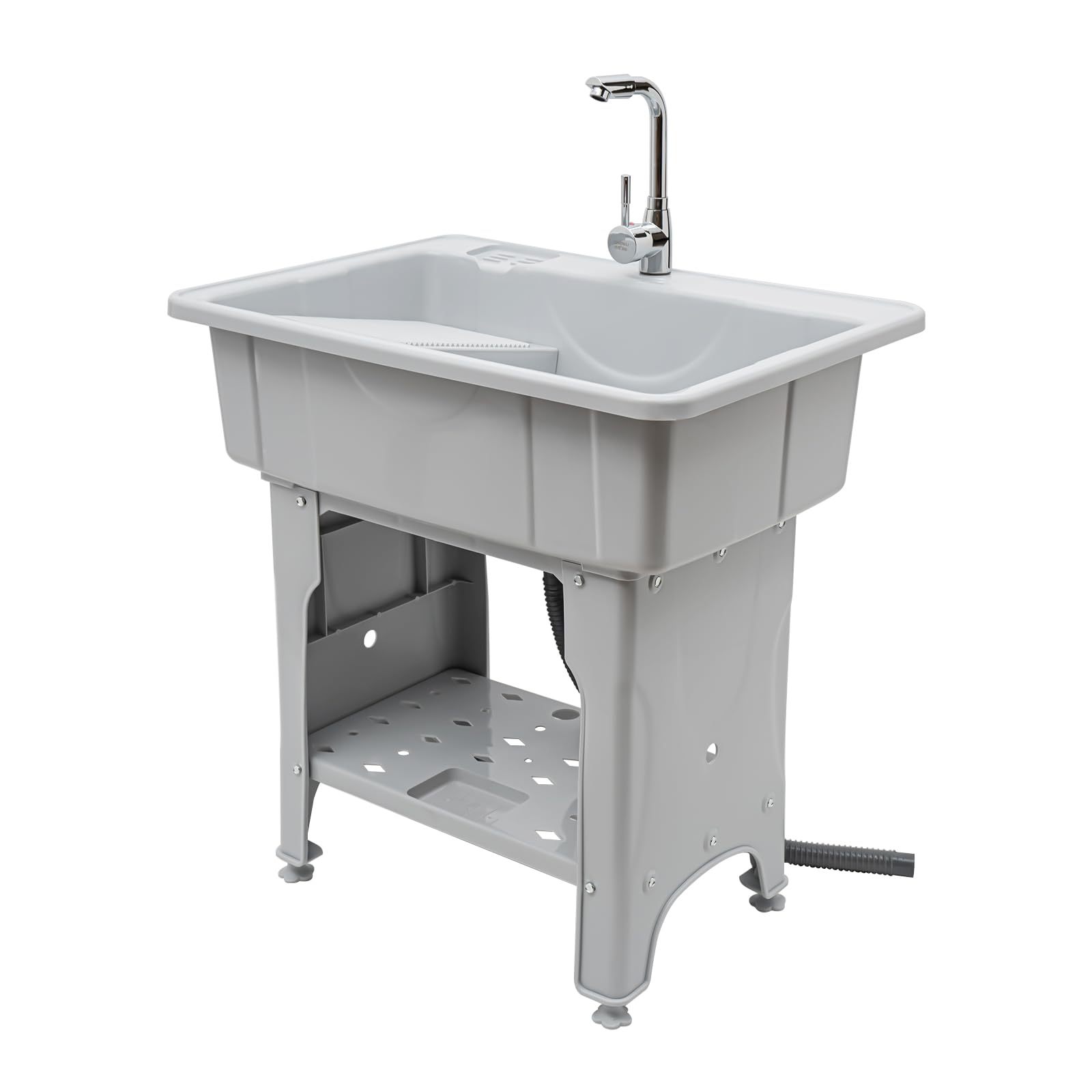 Utility Sink | Portable Laundry Sink with Hose Hook Up | Outdoor Sink for Laundry Room, Garage, Greenhouse & Pet Washing | Perfect for Camping, RV & Farm Use