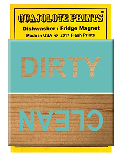 Strong Clean Dirty Dishwasher Magnet Sign - Elegant Beach Colors for Kitchen Organization | Perfect for Home, Office & Vacation Rentals
