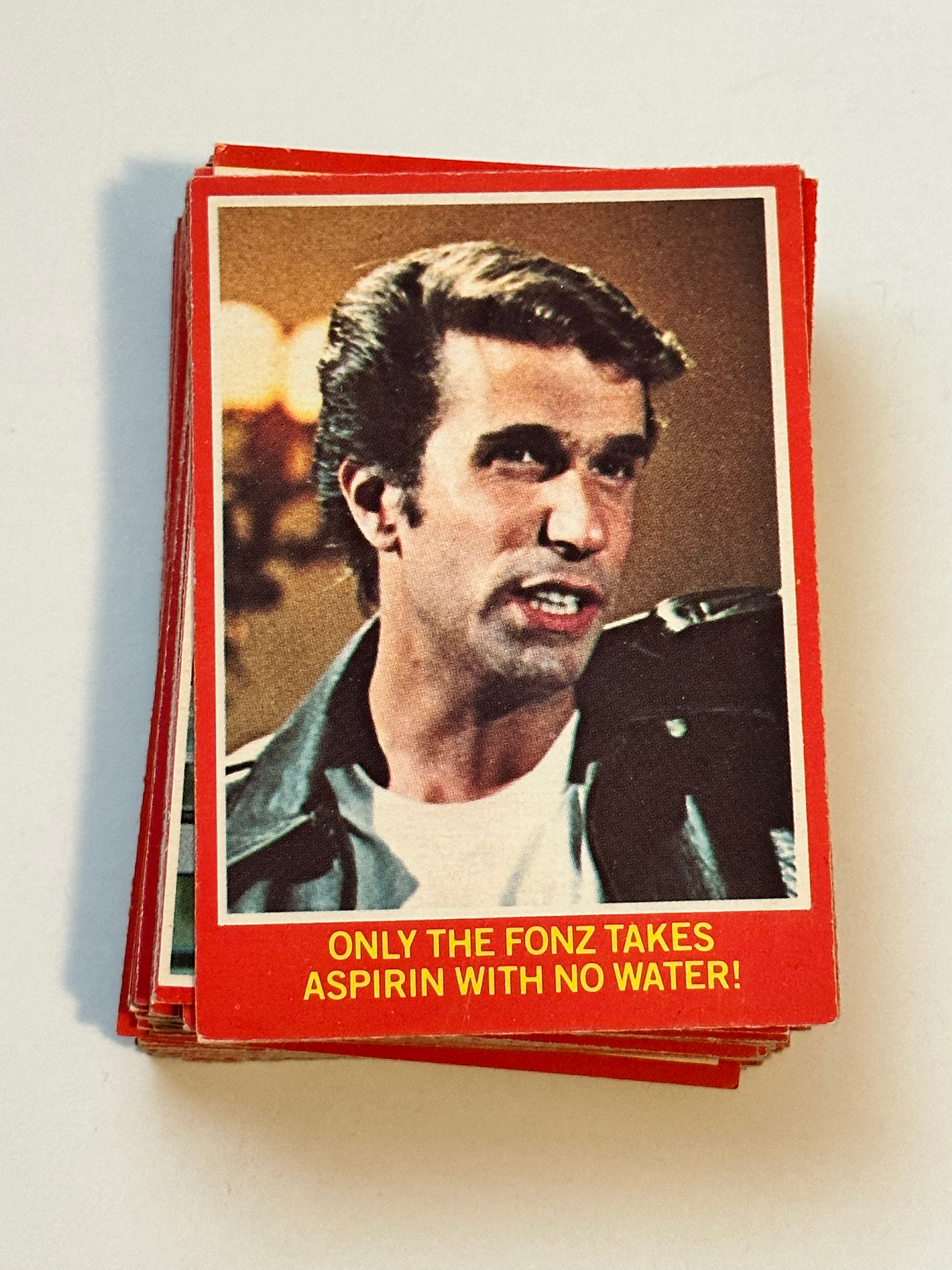 Happy Days Series 2 OPC Canadian Rare Trading Cards Complete Set 1976 - Vintage Collectibles for TV Show Memorabilia Fans