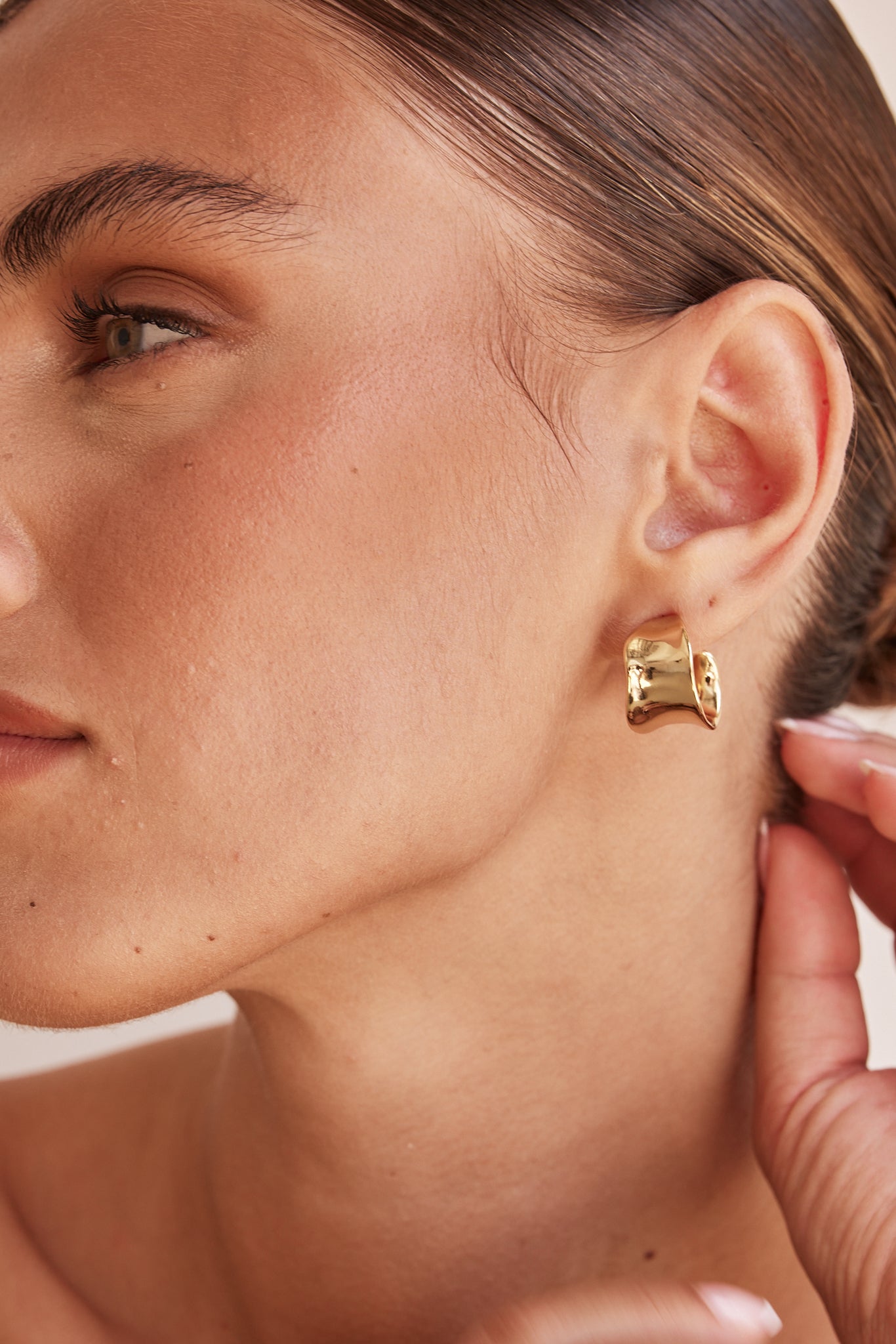 Asher Gold Earrings for Women - Elegant Dangle Hoop Earrings for Party, Wedding & Everyday Wear