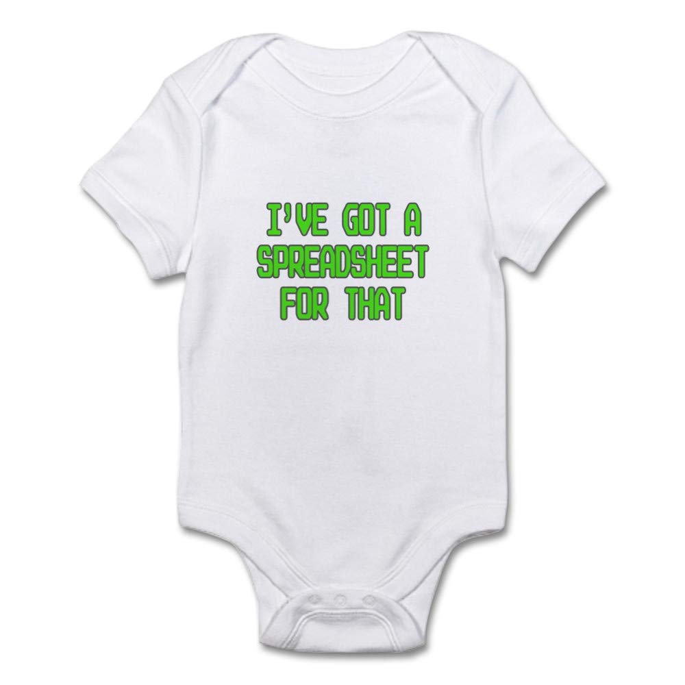 Spreadsheet Baby Bodysuit - Funny Programmer Onesie for Infants - Perfect for Tech Parents & Office Gifts