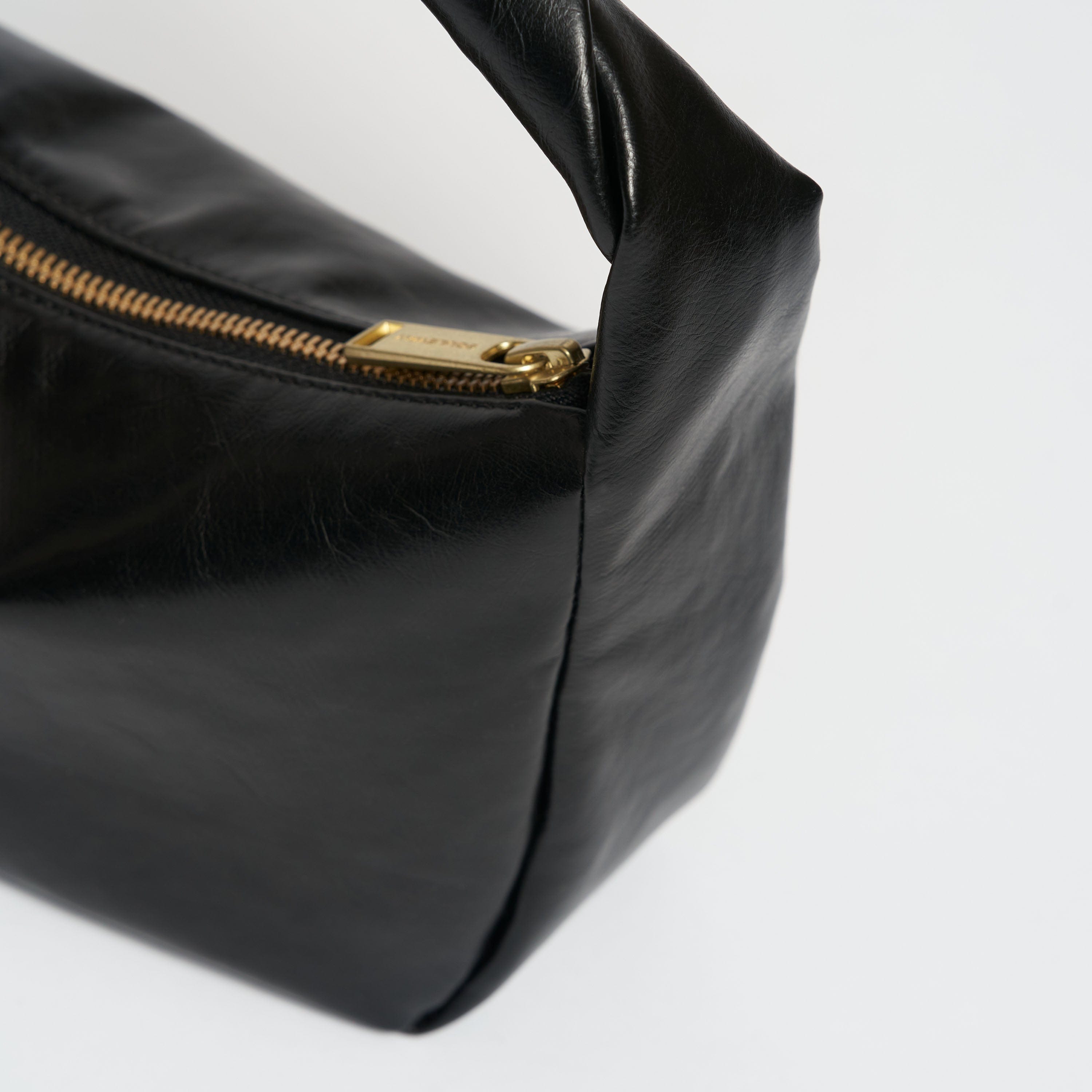 Oleatex Vegan Olive Leather Twist Bag - Night Black | Eco-Friendly Handbag for Women | Perfect for Evening Parties, Date Nights & Casual Outings