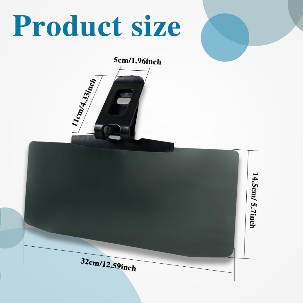 2PCS Universal Car Sun Visor Extender - Adjustable Sun Protection Visors for Cars, UV Ray & Glare Blocking, Easy to Install - Perfect for Road Trips, Daily Commuting & Summer Driving Protection