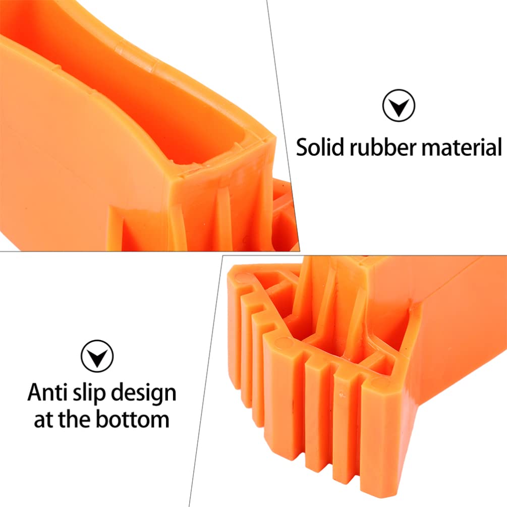 DOITOOL 2-Pack Foldable Stair Treads Non-Slip Vinyl Chair Leg Pads - Replacement Stair Feet Protectors for Furniture, Wooden Floors & Hardwood Stairs (Home, Office, Staircase Protection)