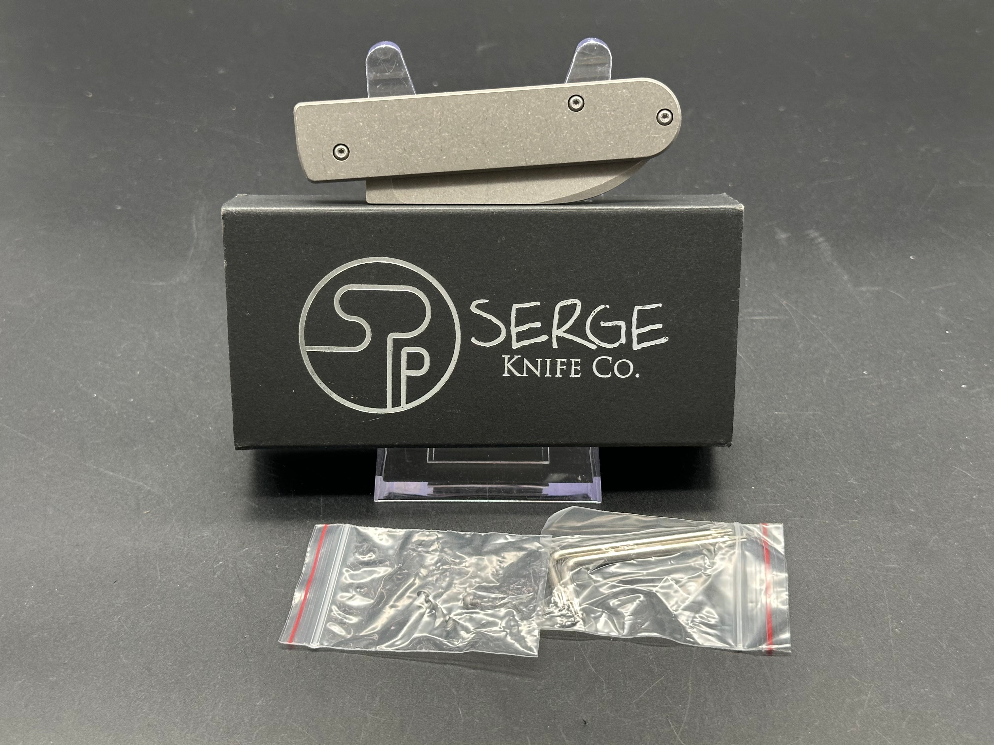 Serge Knives Production Slip7 Slipjoint Folding Pocket Knife - EDC Everyday Carry, Camping, Hiking & Outdoor Survival Tool