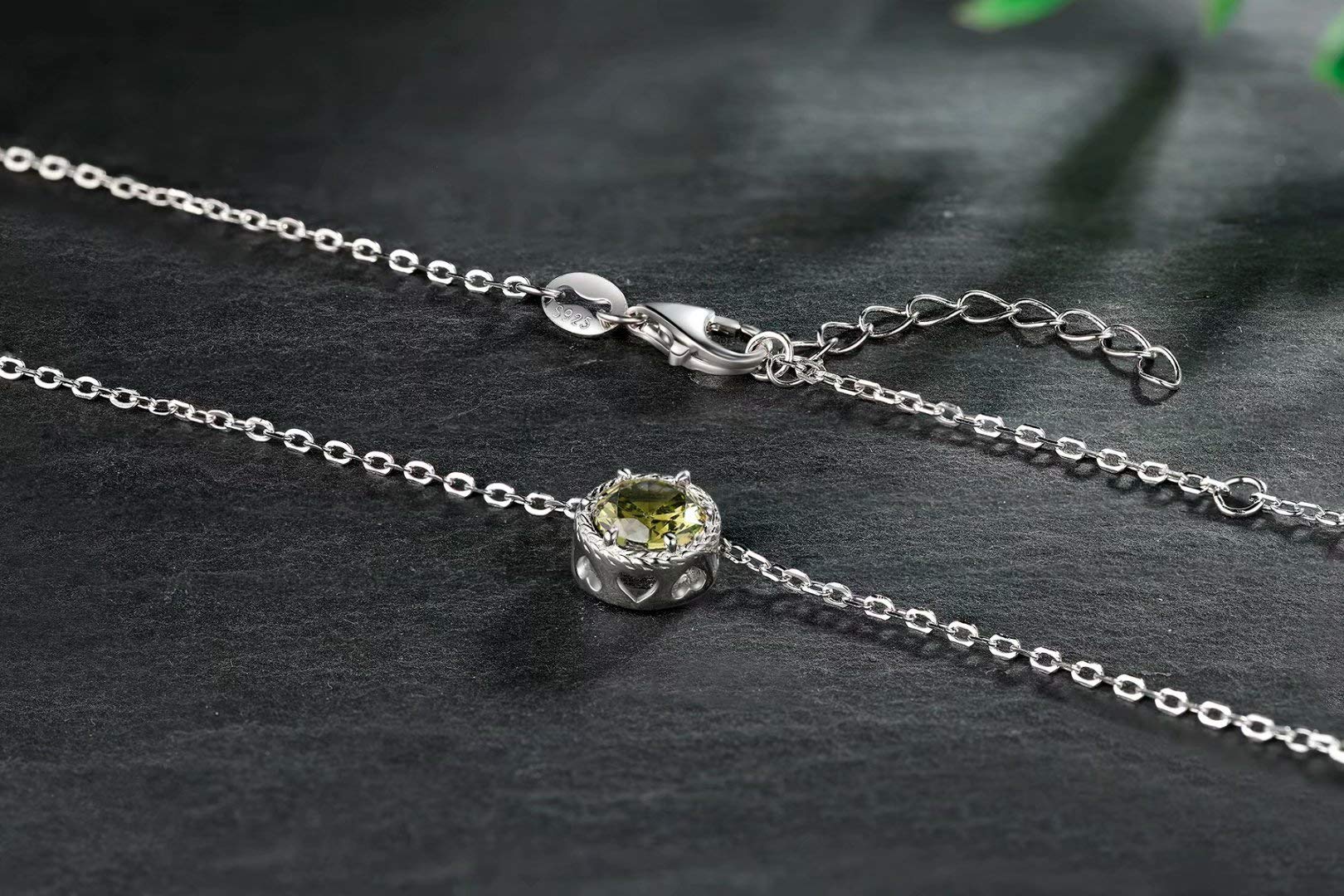Presentski Sterling Silver 925 Birthstone Necklace for Women - Dainty Solitaire Pendant Jewelry, Elegant Birthday Gift for Mom, Wife, Daughter | Perfect for Anniversaries, Mother's Day & Special Occasions