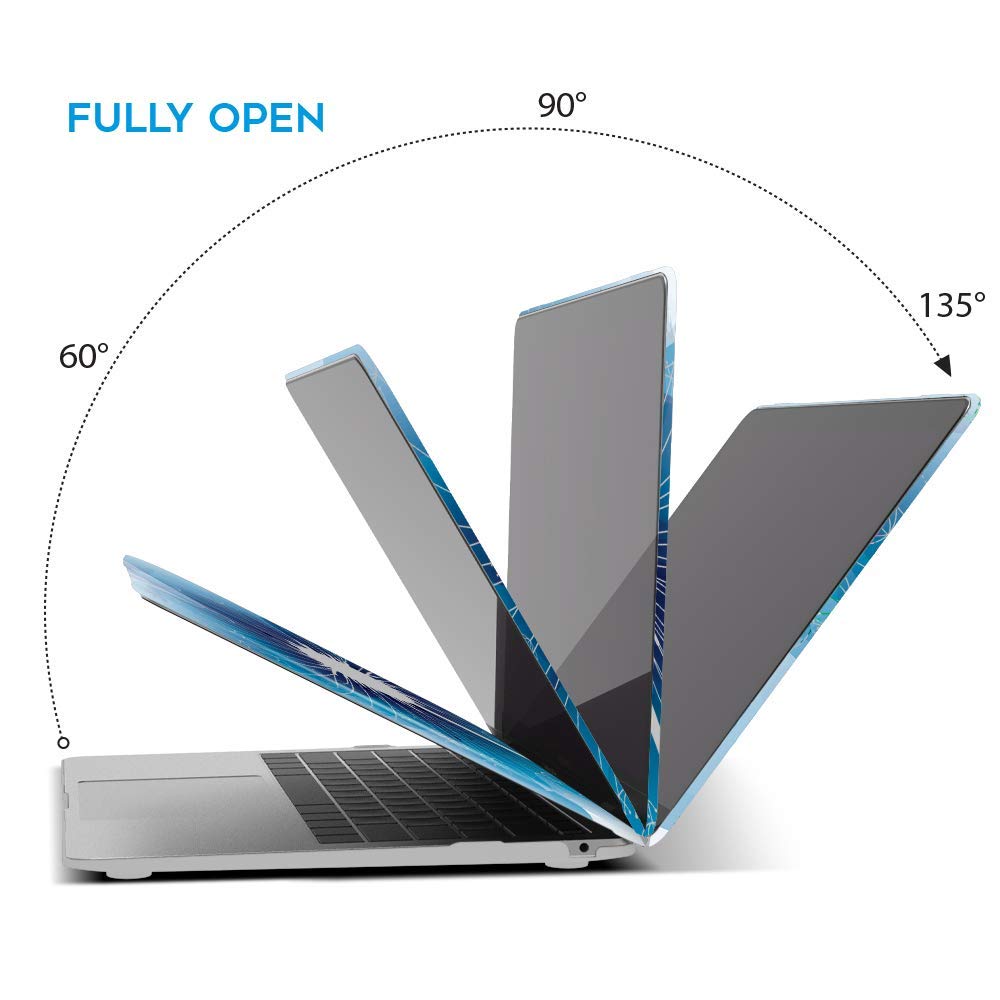 IBENZER Hard Plastic Protective Case for MacBook Air 13-inch (2020-2022 Models M1 A2337 A2179 A1932) - Dandelion Design with Touch ID Access | Perfect for Work, Travel & School Use