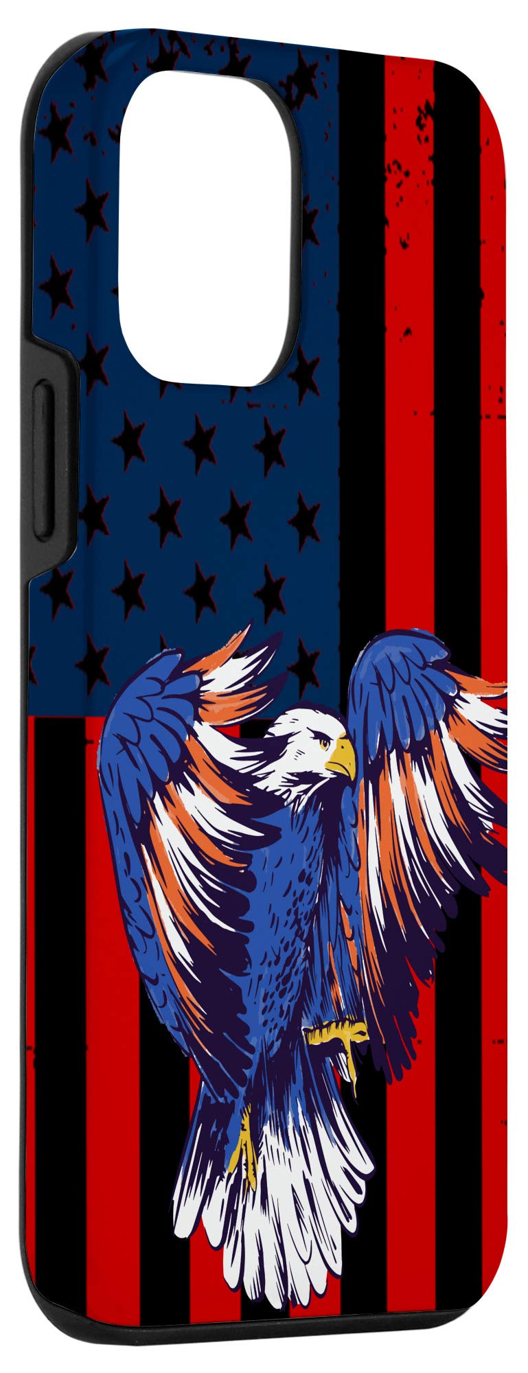 Patriotic iPhone 12 Mini Case with American Flag & Eagle Design - Perfect Gift for Veterans, Military & Patriotic Americans - Ideal for Daily Use, Travel & Special Occasions