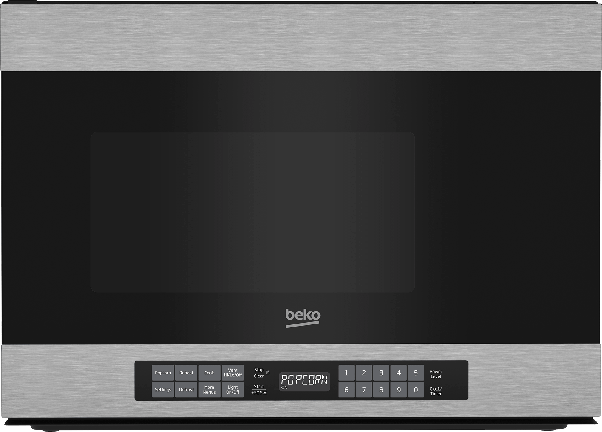 Beko MWOTR24100SS Over the Range Microwave Oven - 1000 Watts, 34 Liters Capacity, Stainless Steel - Perfect for Kitchen Remodeling & Space-Saving Cooking