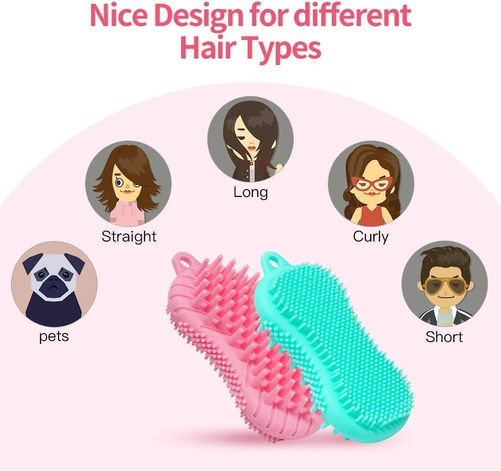 SEVIA Silicone Body Scrubber - Gentle Exfoliating Shower Brush for Bath, Hair & Skin Care - Soft Massage & Deep Cleaning - Perfect for Spa, Baby Bath & Sensitive Skin
