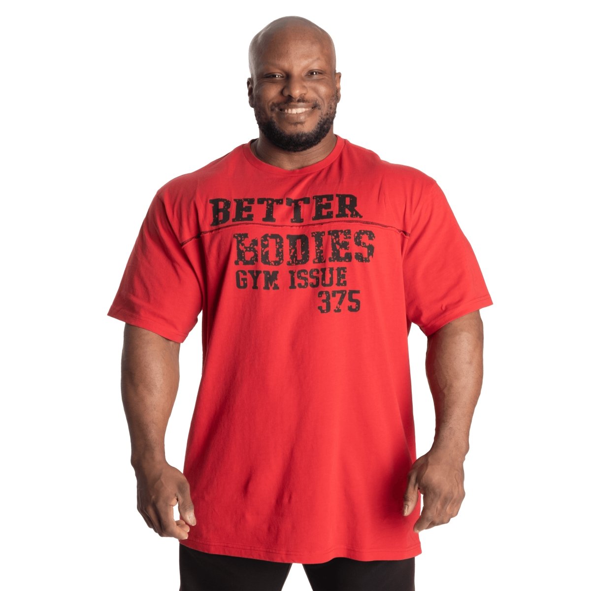 Better Bodies Union Original T-Shirt - Premium Cotton Tee in Chili Red for Men & Women | Casual Wear, Gym, Street Fashion