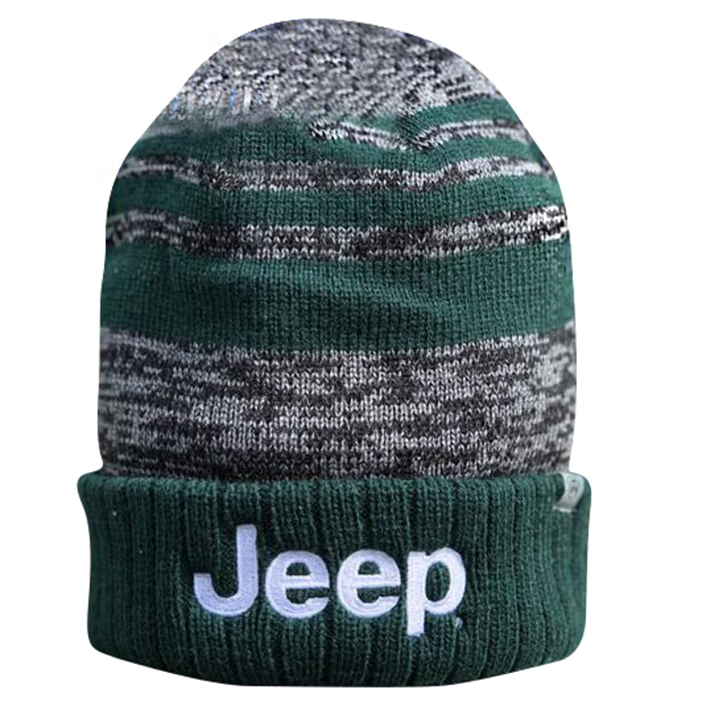 Jeep Knit Hat for Women & Men - Warm Winter Beanie with Echo Design - Perfect for Outdoor Activities, Hiking, and Casual Wear