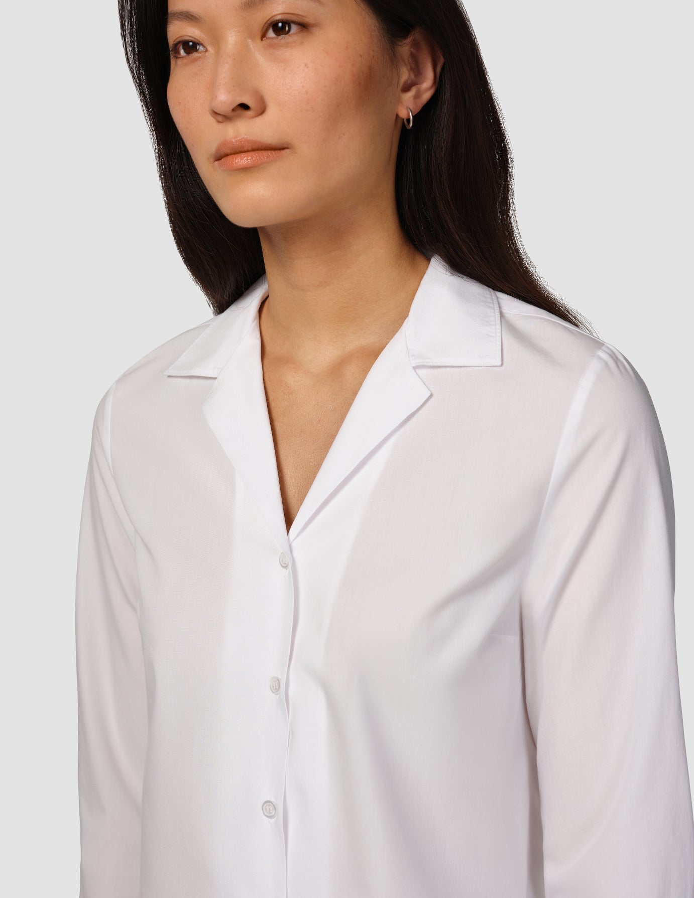 Madison Shirt for Women - Classic White Button Down Blouse - Perfect for Office, Casual Wear & Date Nights
