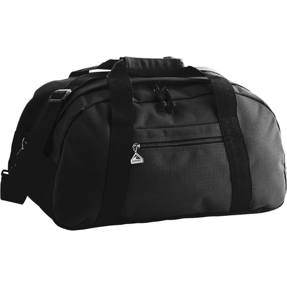 Augusta Activewear Large Ripstop Duffel Bag - Durable Black Travel & Gym Bag for Men & Women - Perfect for Sports, Workouts & Weekend Getaways