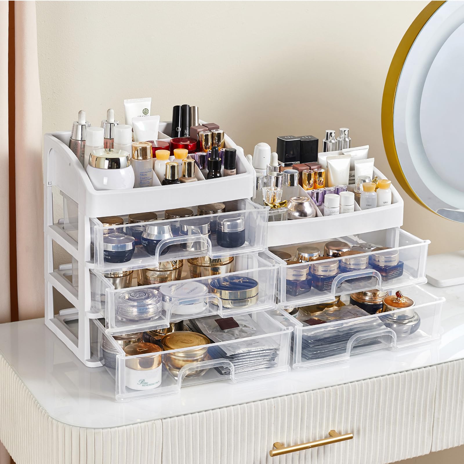 4-Drawer Desk Organizer for Office, School & Bathroom Storage