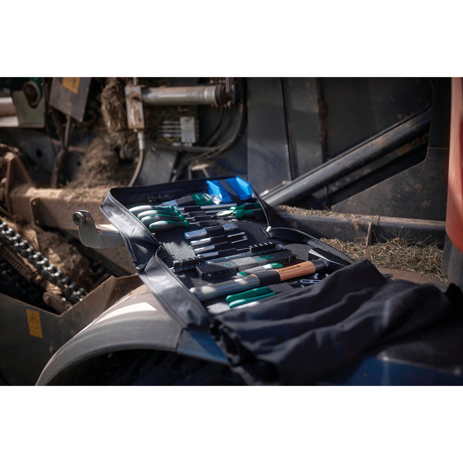Stahlwille 97830217 Agricultural On-Board Tool Set - Durable Farm & Tractor Repair Kit for Field Maintenance