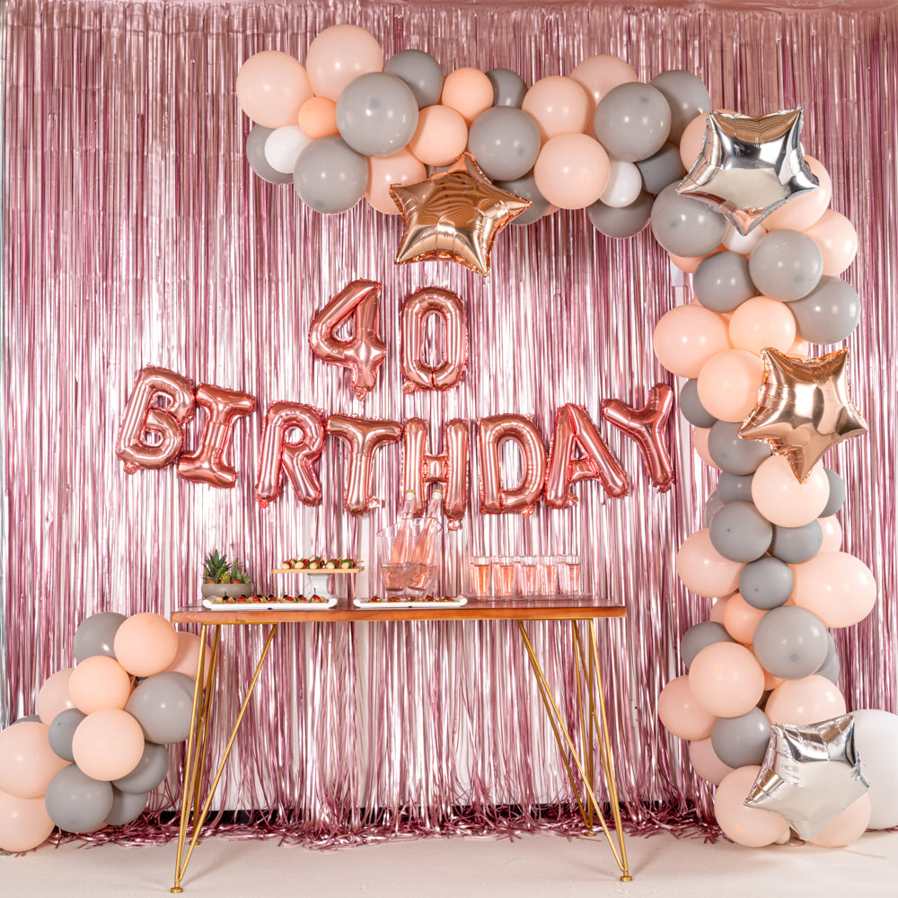 Balloonify Rose Gold Mylar Number 4 Balloon - 16 Inch Birthday Party Decorations (1 Count) - Perfect for Birthdays, Anniversaries & Baby Showers