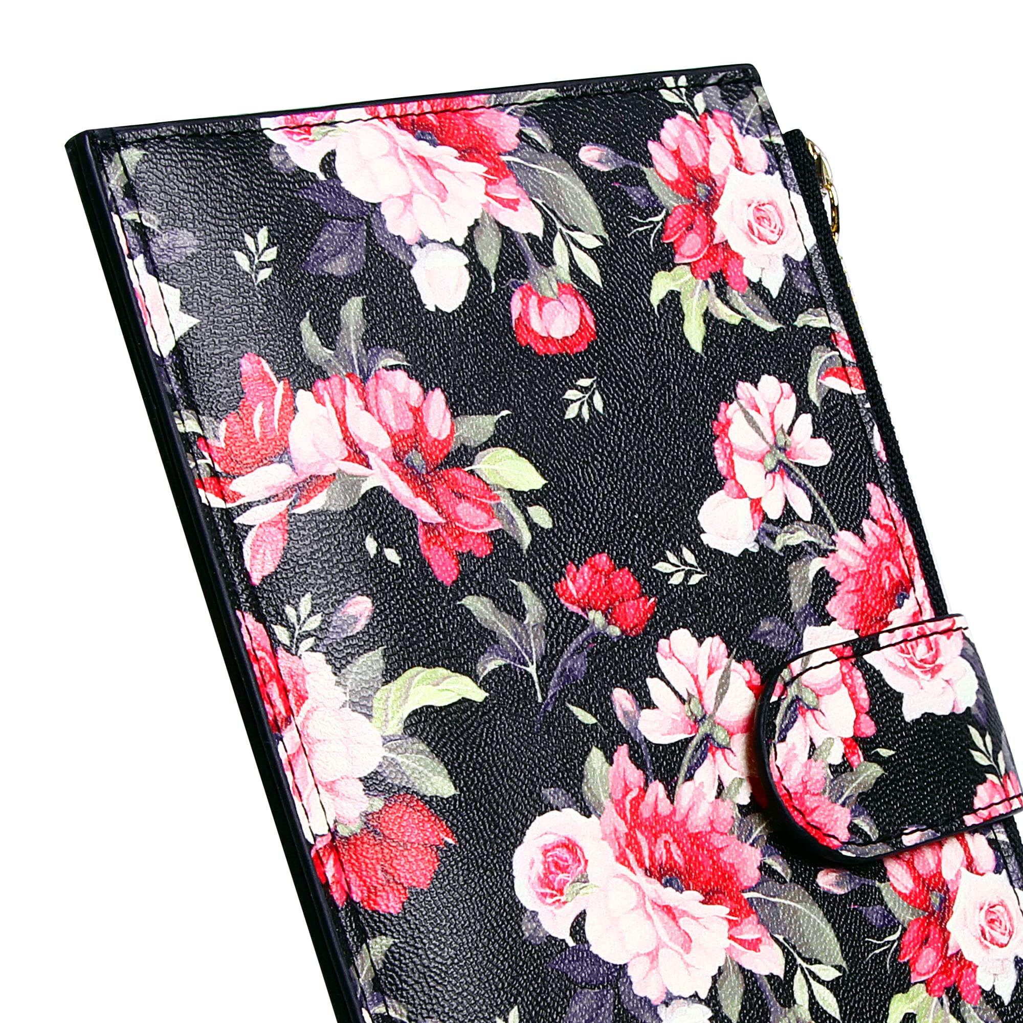 ZRTARY Women's RFID Blocking Leather Wallet - Slim Bifold Design with Zipper Pocket & Multi-Card Organizer | Perfect for Everyday Use, Travel & Gift Giving