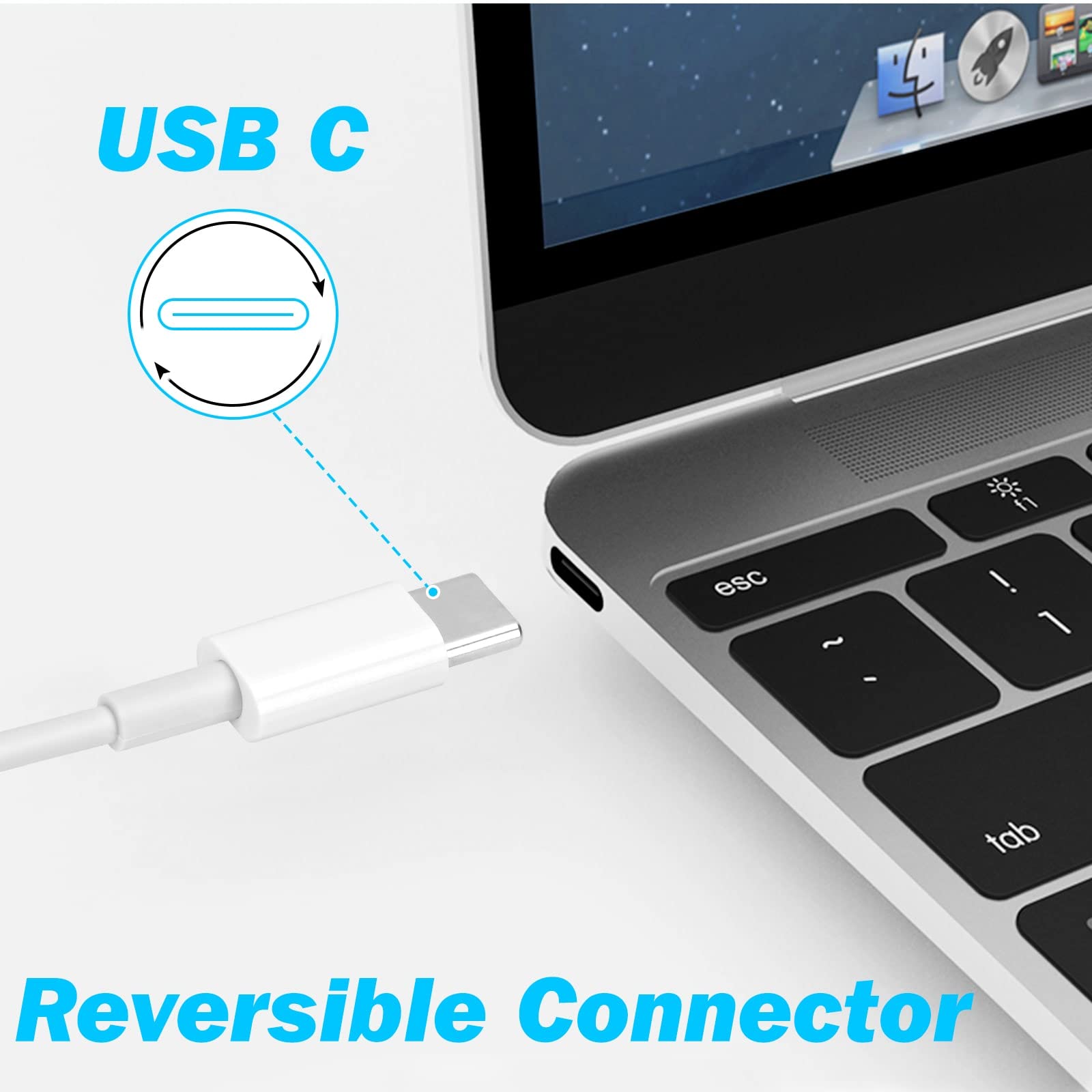 18W PD Fast Charger USB C Wall Charger with 6.6ft USB-C to USB-C Cable - Rapid Charging for ZTE Nubia Red Magic 5S, Google Pixel, Samsung Galaxy & More - Perfect for Home, Office & Travel