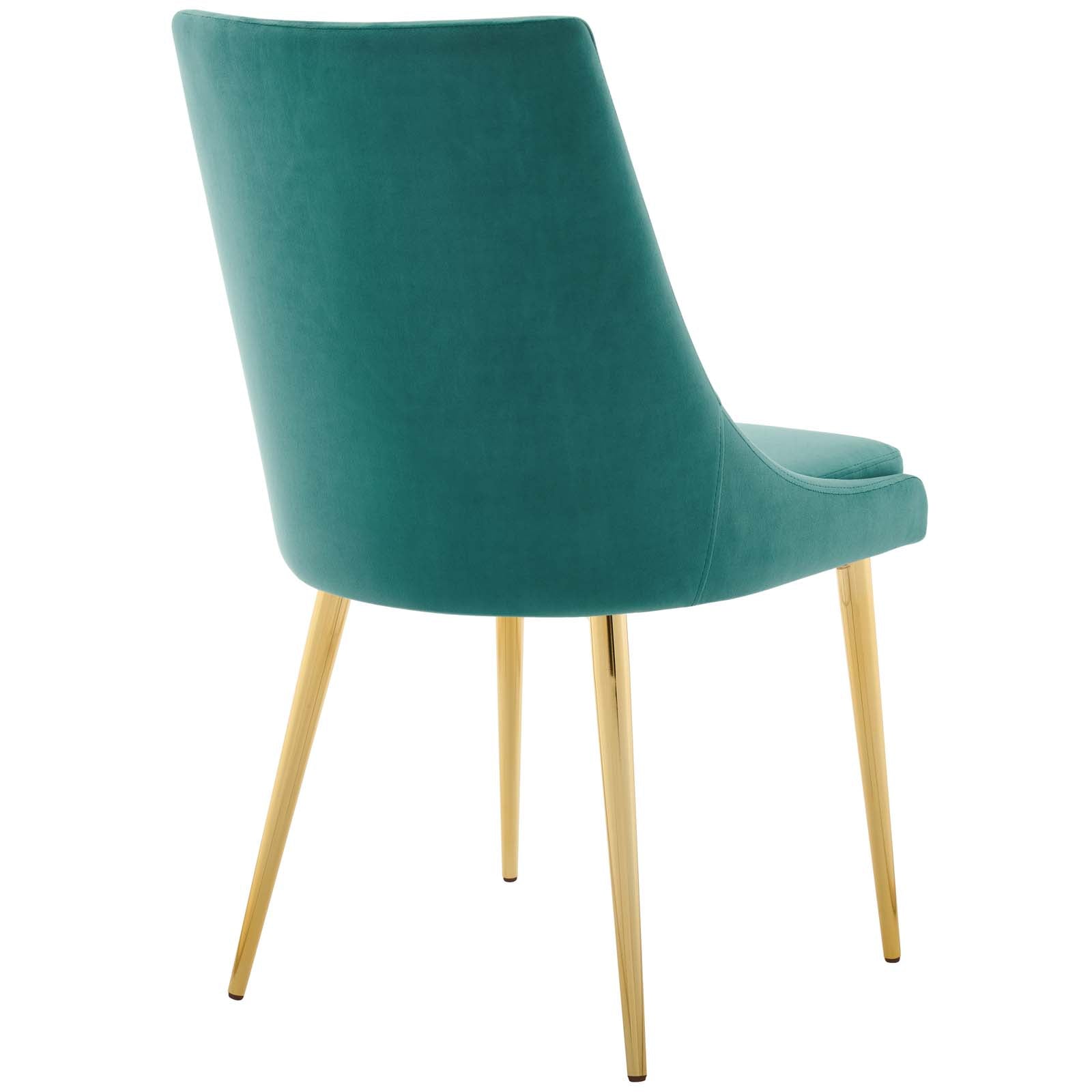 Viscount Modern Accent Performance Velvet Dining Chair - Upholstered Comfortable Seat for Kitchen, Dining Room & Home Decor - Perfect for Entertaining & Everyday Use