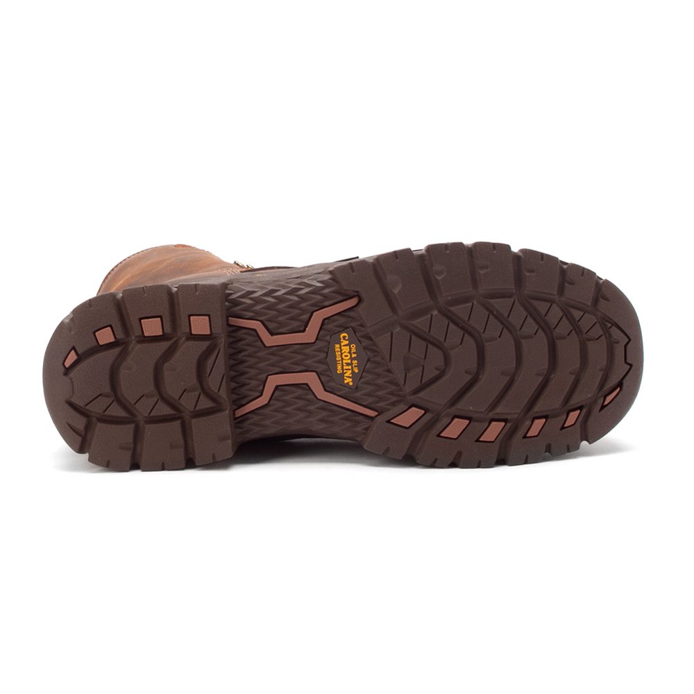 Carolina Buster Composite Toe Waterproof Work Boots for Men - Memory Foam Footbed, PU Midsole, Oil & Slip-Resistant Outsole, EH-Rated Safety Shoes - Ideal for Construction, Warehouse & Outdoor Work