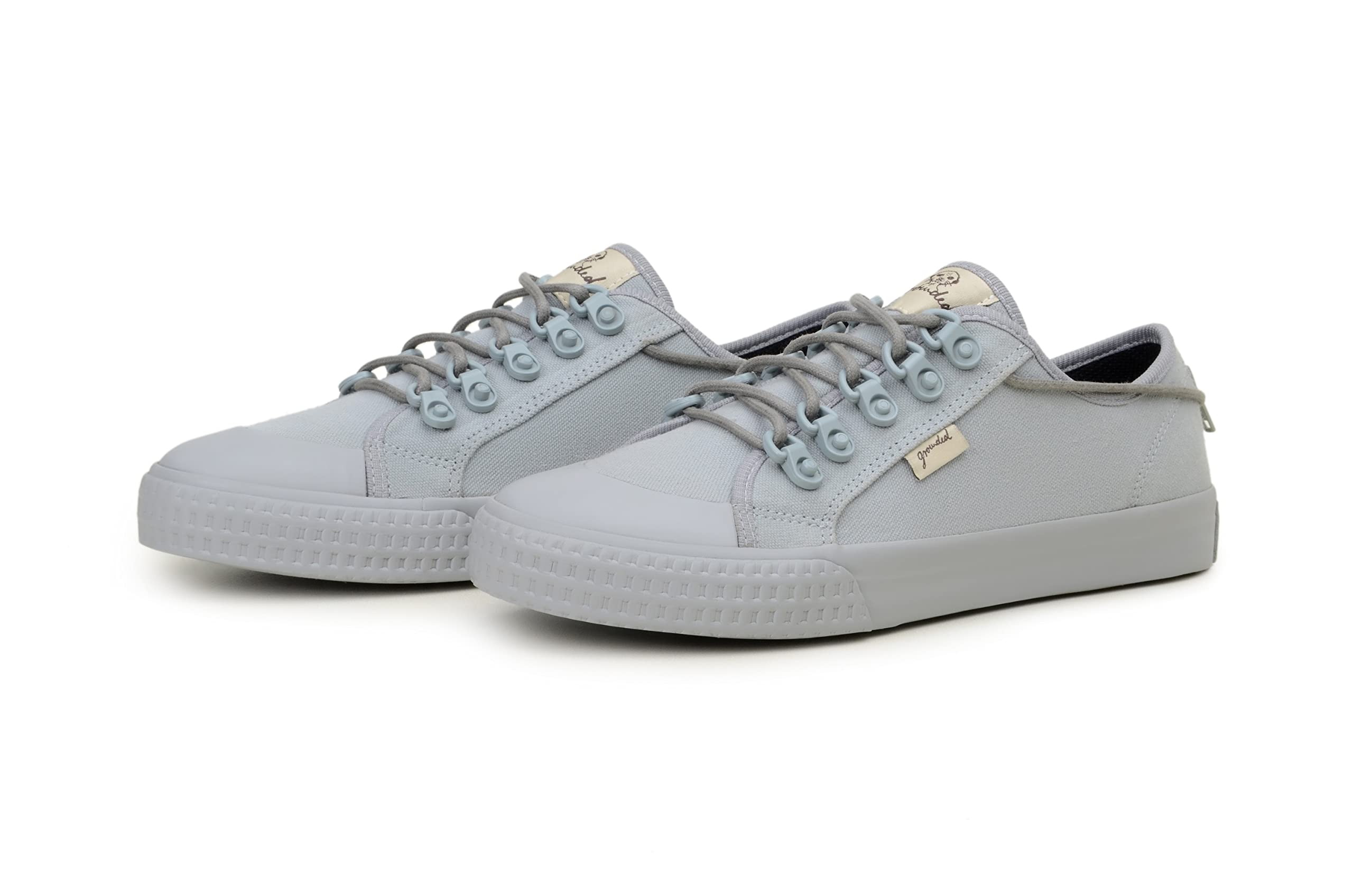 Grounded People Vegan Canvas Sneakers for Men & Women - Eco-Friendly Handmade Recycled Cotton Shoes | Comfortable Lace-Up Fashion Sneakers for Walking, Casual Wear & Sustainable Lifestyle